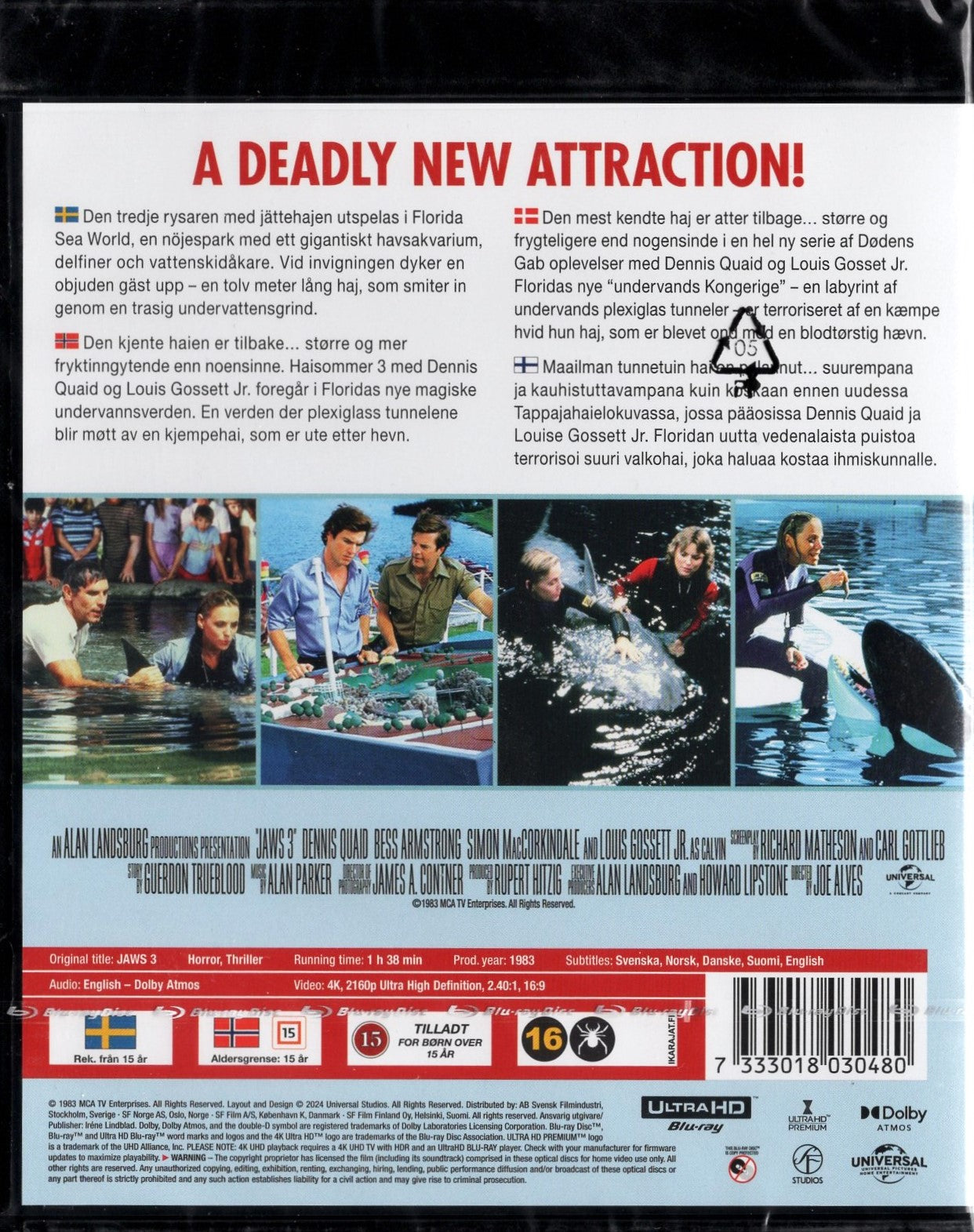 Jaws 3 - Tappajahai 3 (1983) 4K UHD