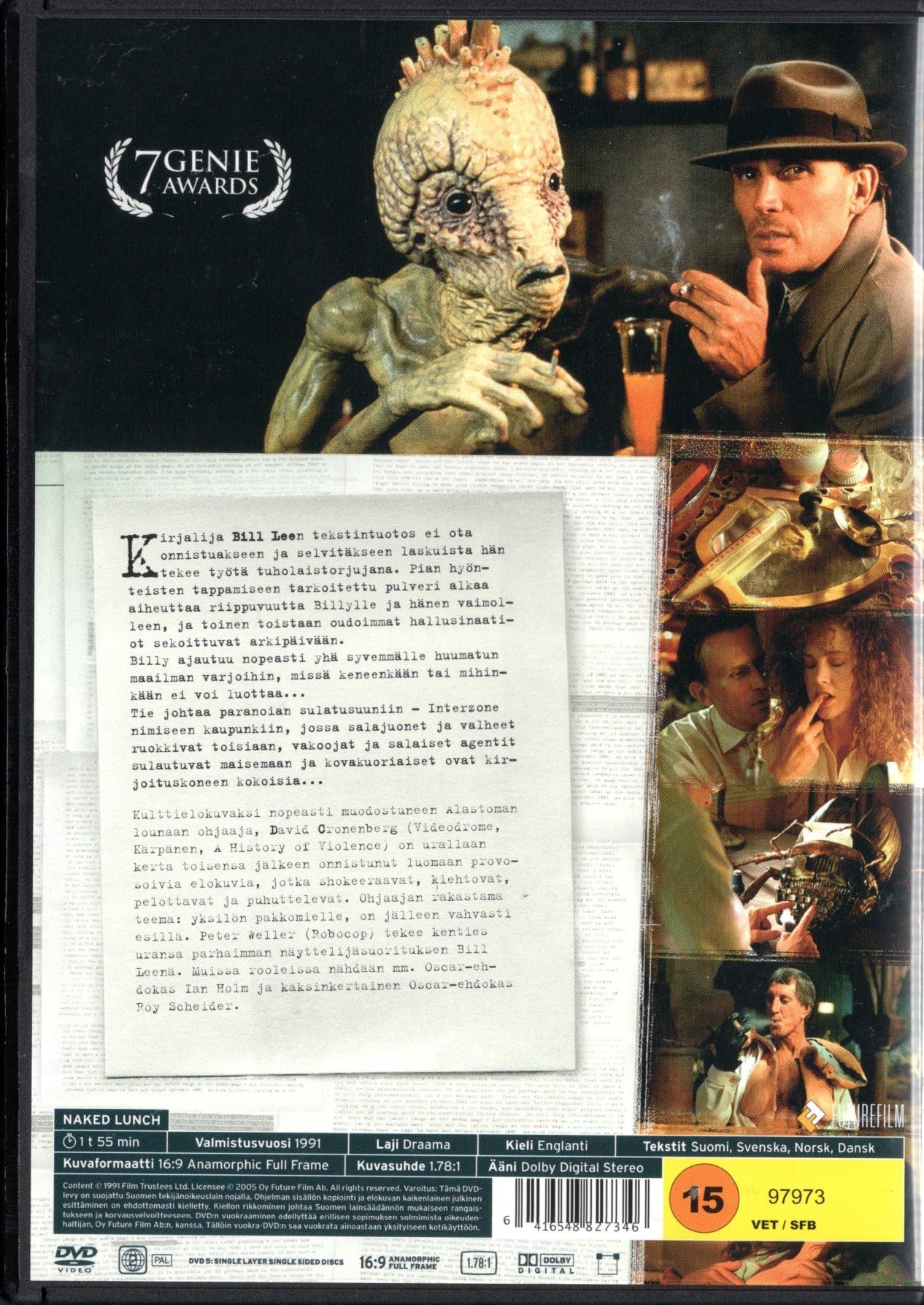 Naked Lunch – Alaston lounas (USA 1991) DVD KÄYTETTY
