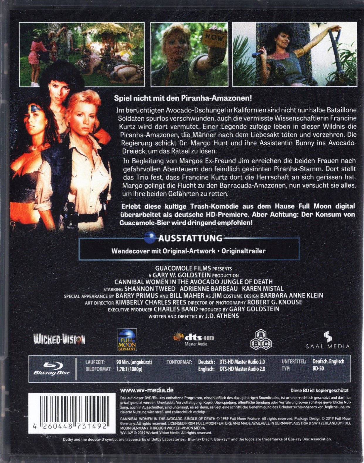 Cannibal Women in the Avocado Jungle of Death (USA 1989) BD