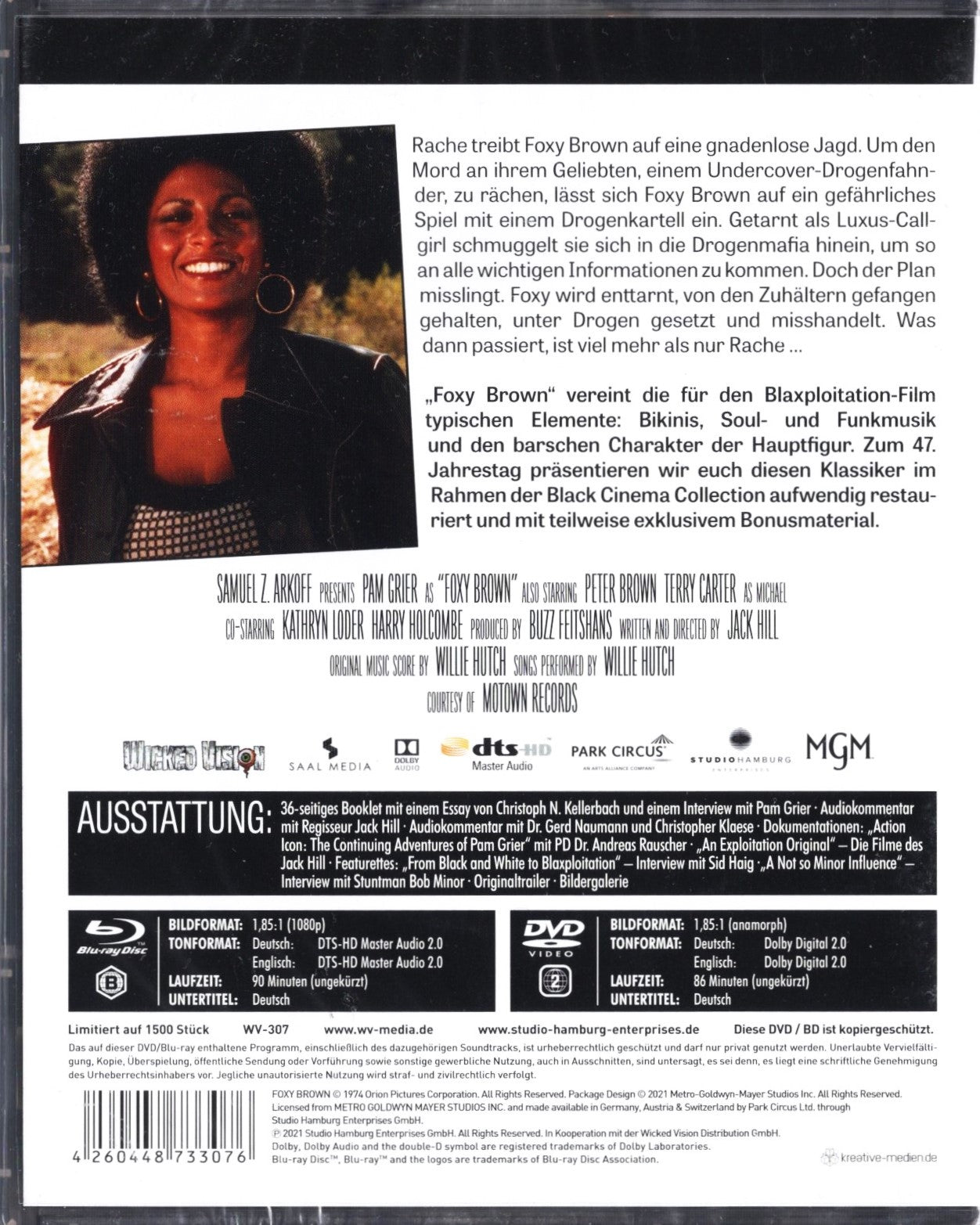 Foxy Brown (USA 1974) BD & DVD