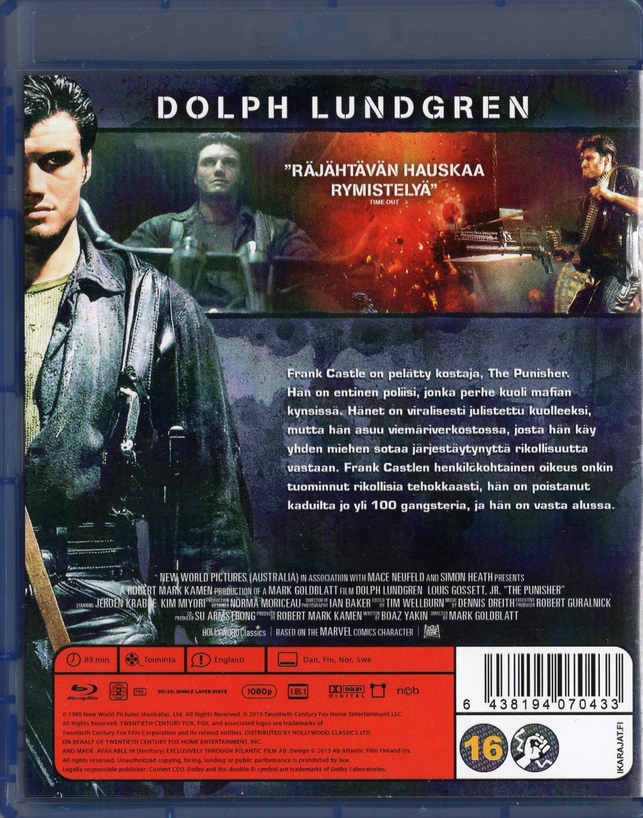 Punisher - Tuomari (1989) BLU-RAY KÄYTETTY