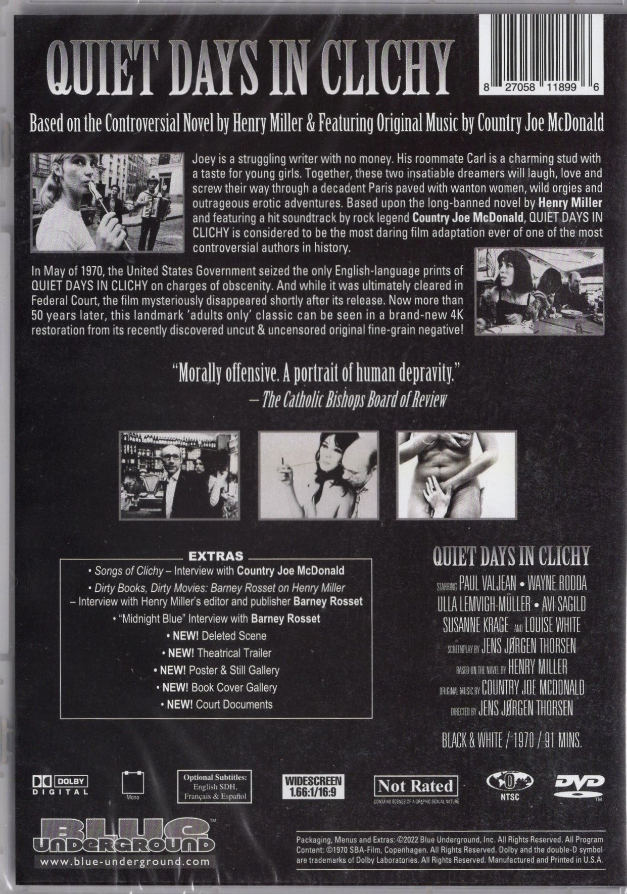 Quiet Days in Clichy (1970) DVD