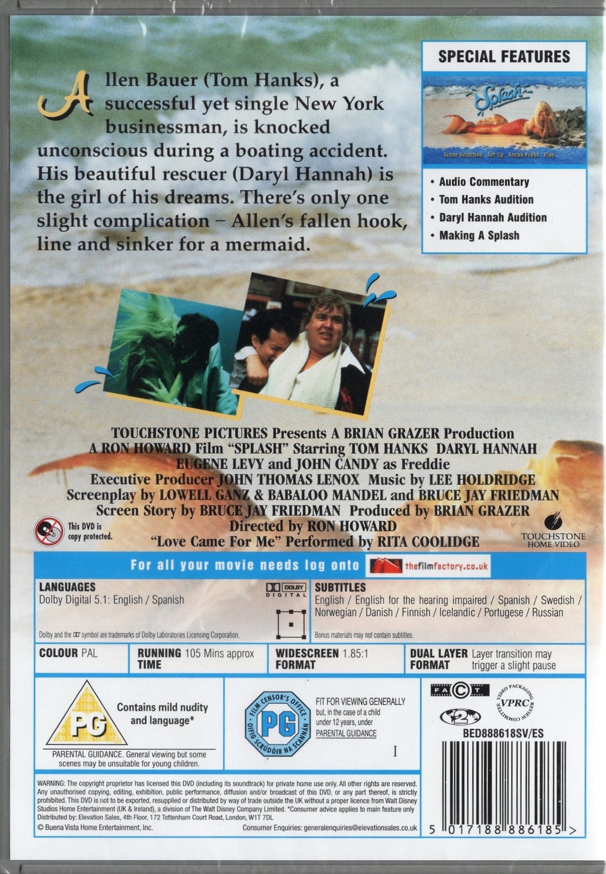 Splash (1984) DVD