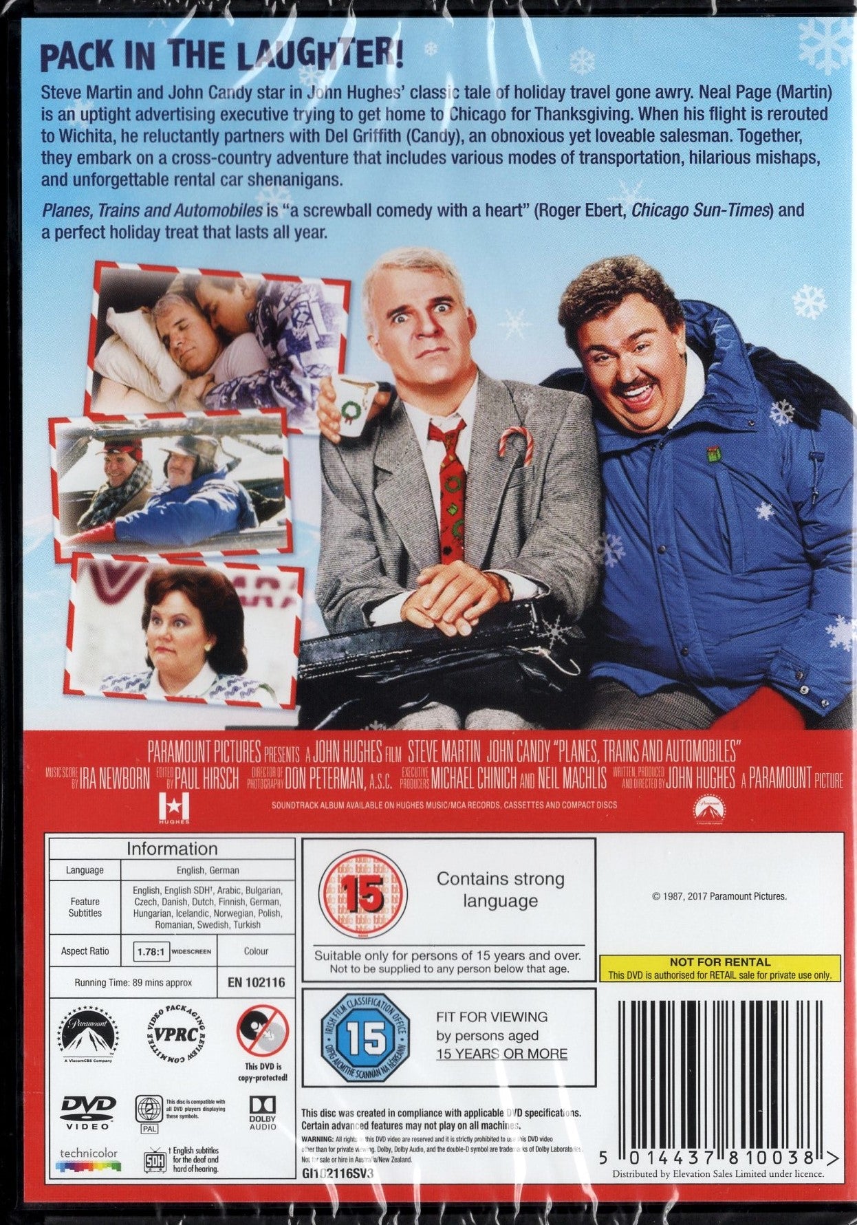 Planes, Trains and Automobiles - Vauhdilla Chicagoon (1987) DVD