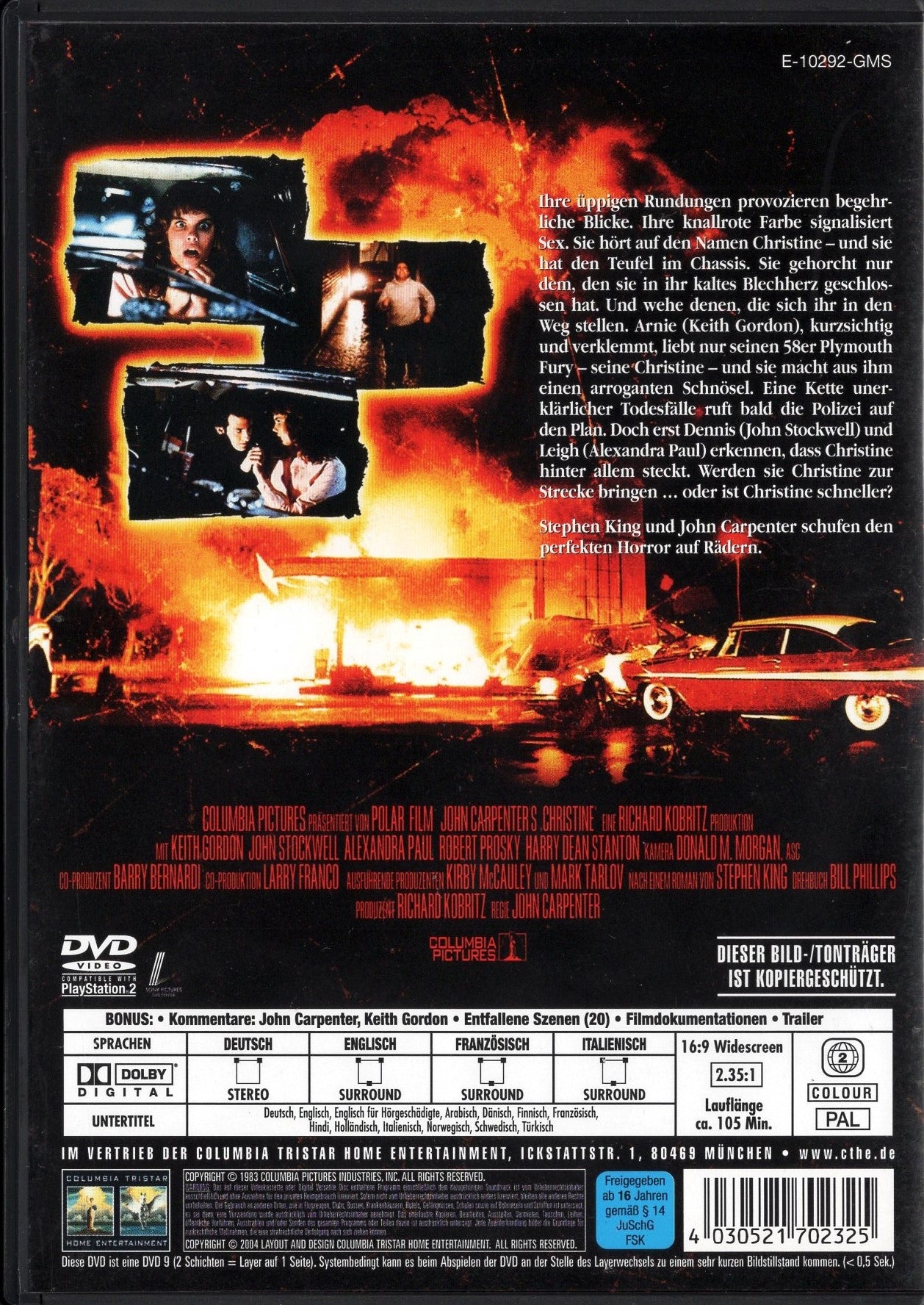 Christine - tappaja-auto (1983) DVD KÄYTETTY