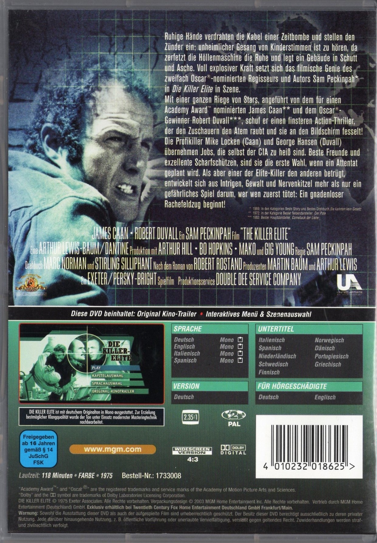 Killer Elite - Tapporyhmä (USA 1975) DVD KÄYTETTY
