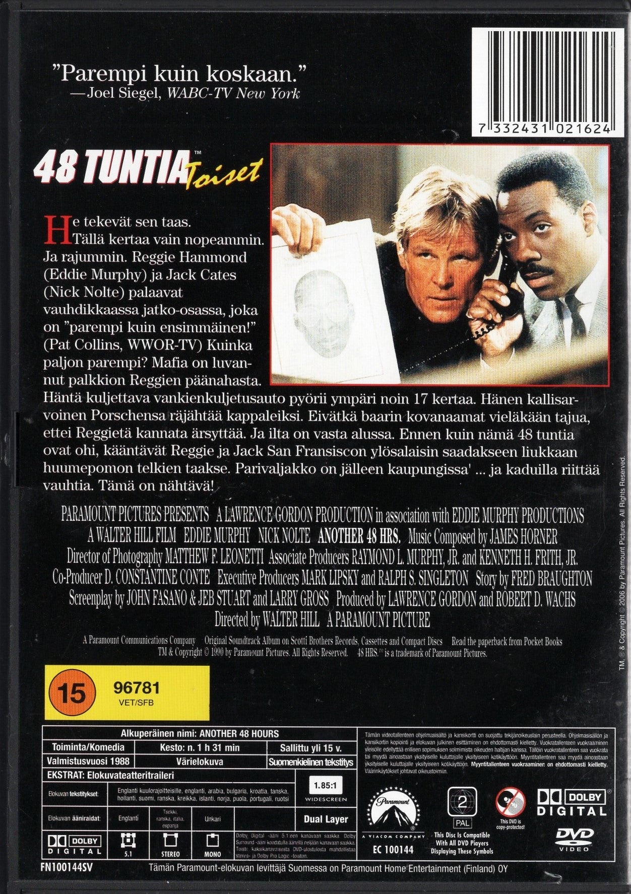 Another 48 Hrs. - Toiset 48 tuntia (1990) DVD KÄYTETTY