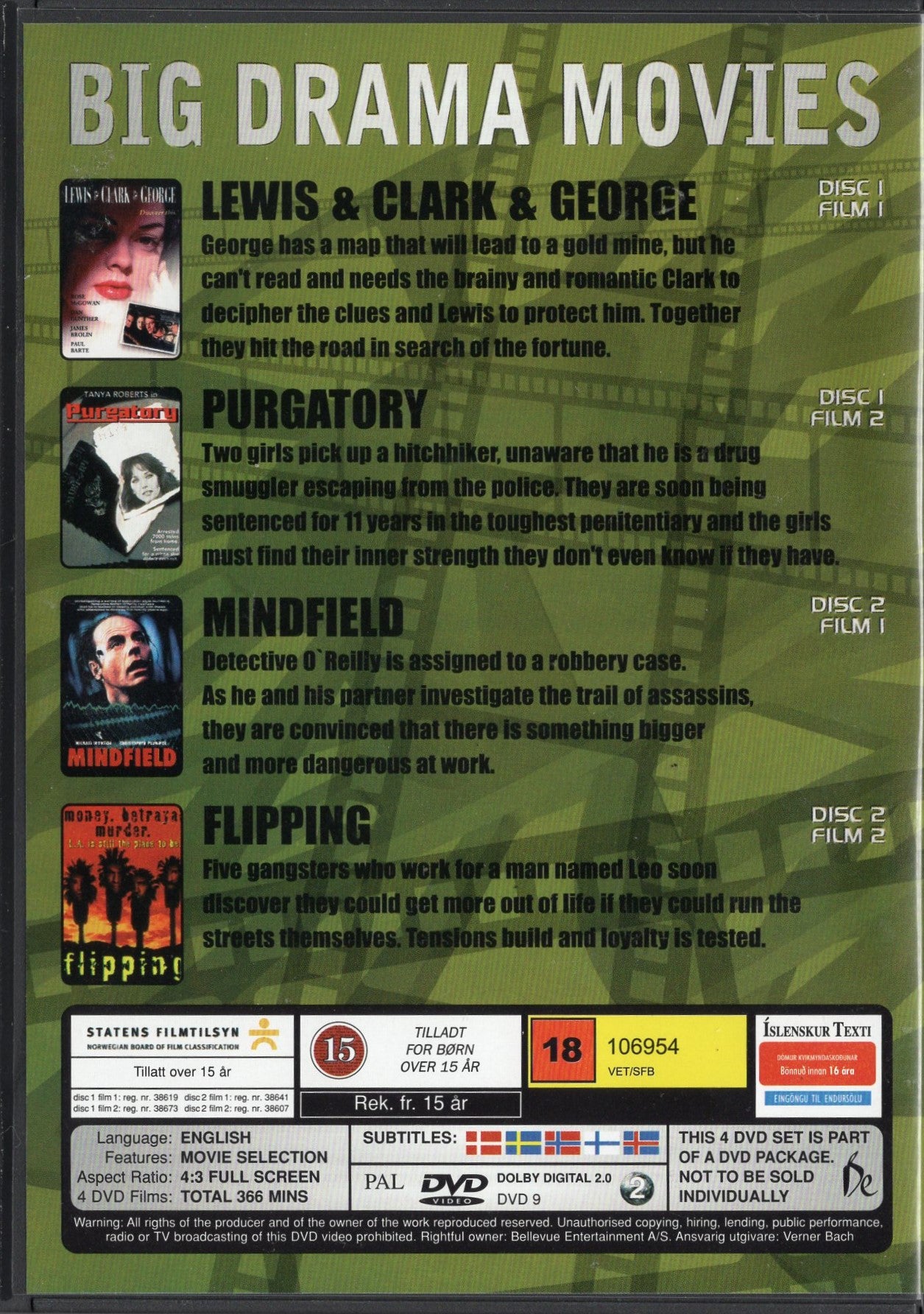 Big Drama Movies – 4 elokuvan kokoelma DVD KÄYTETTY