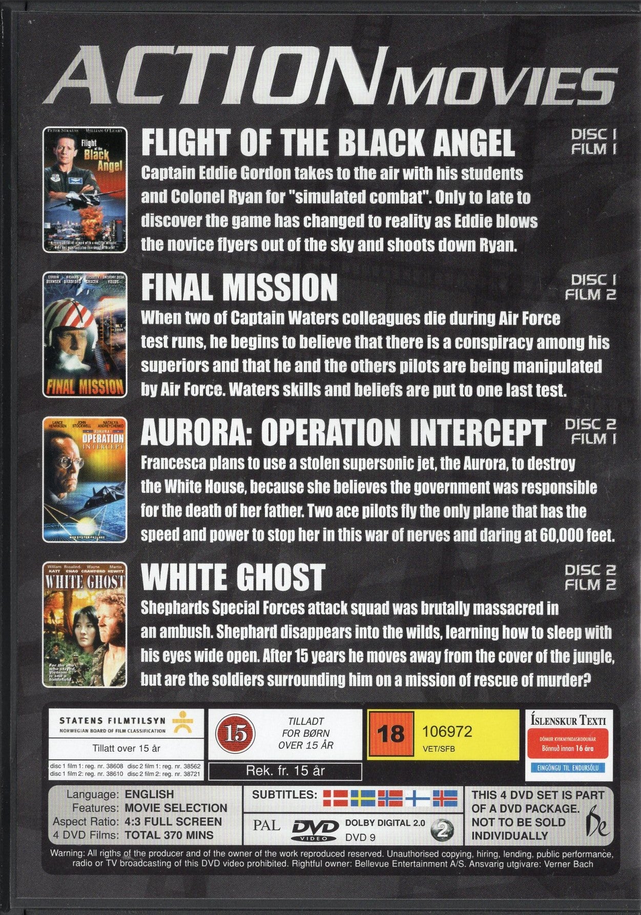 Action Movies – 4 elokuvan kokoelma DVD KÄYTETTY