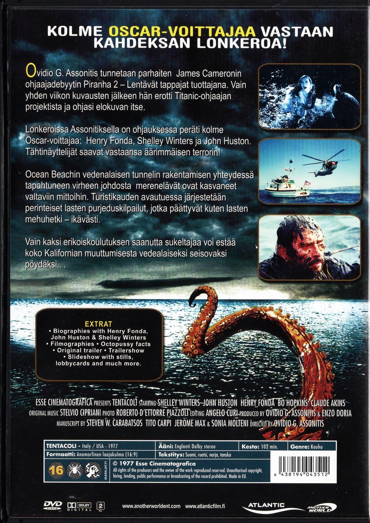 Tentacles – Lonkerot (1977) DVD KÄYTETTY