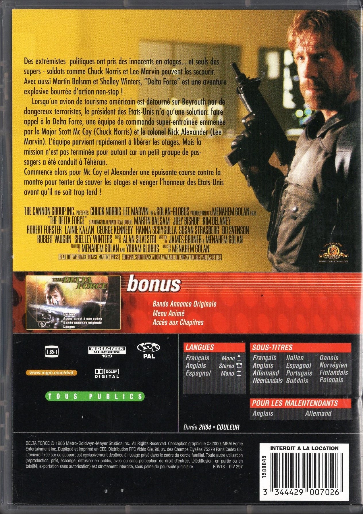 Delta Force (1986) DVD KÄYTETTY