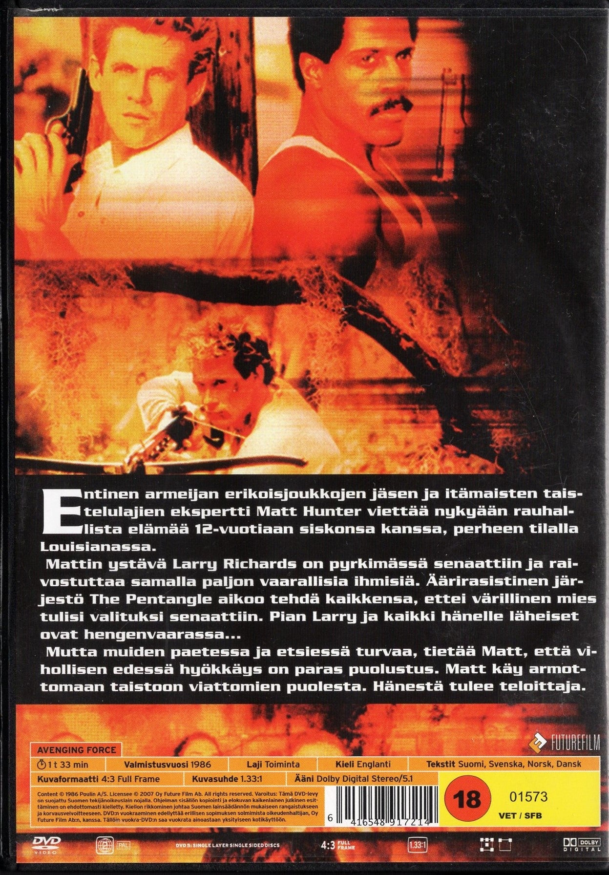 Avenging Force – Teloittaja (1986) DVD KÄYTETTY
