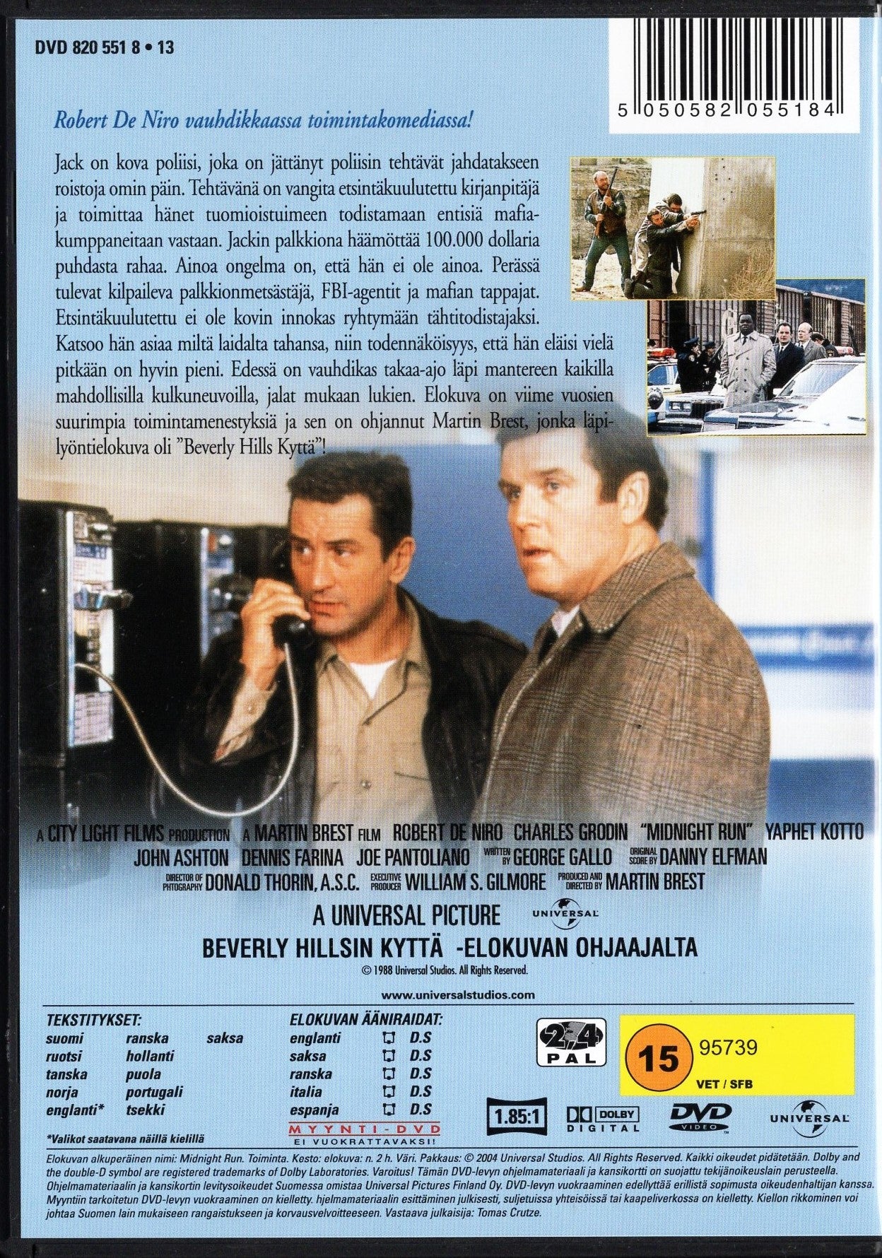 Midnight Run - Keskiyön Pako (1988) DVD KÄYTETTY