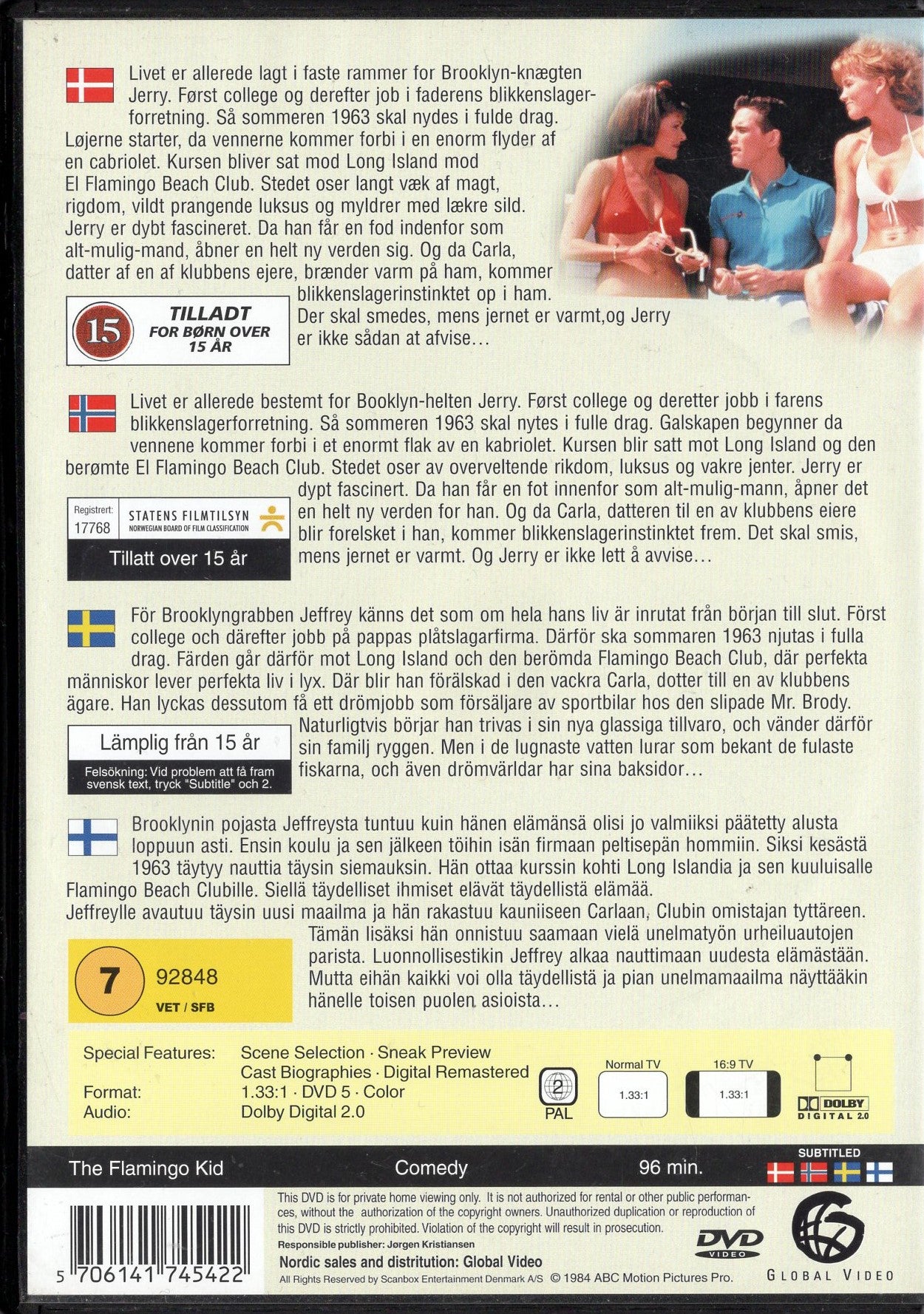 Flamingo Kid (1984) DVD KÄYTETTY