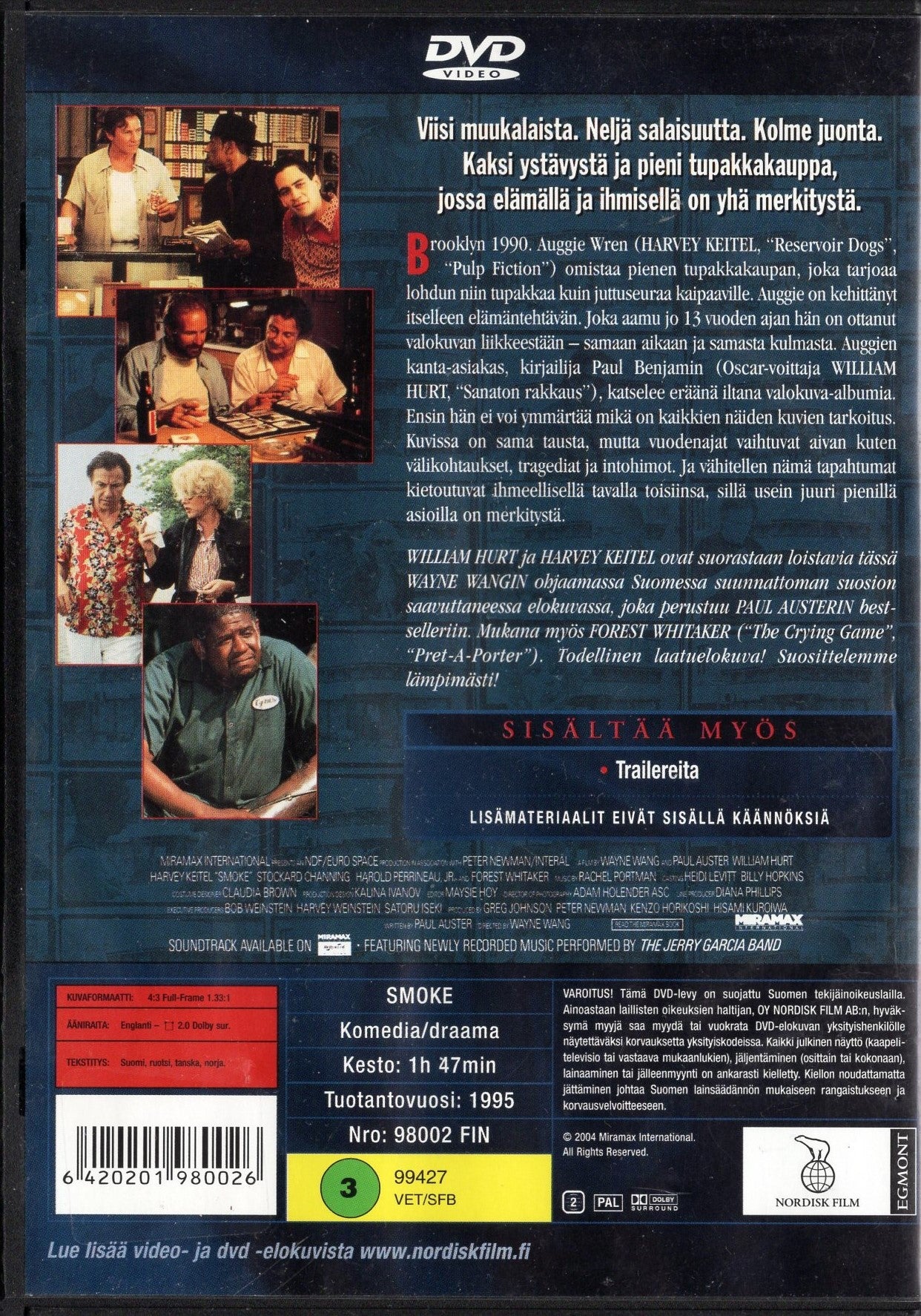 Smoke (1995) DVD KÄYTETTY