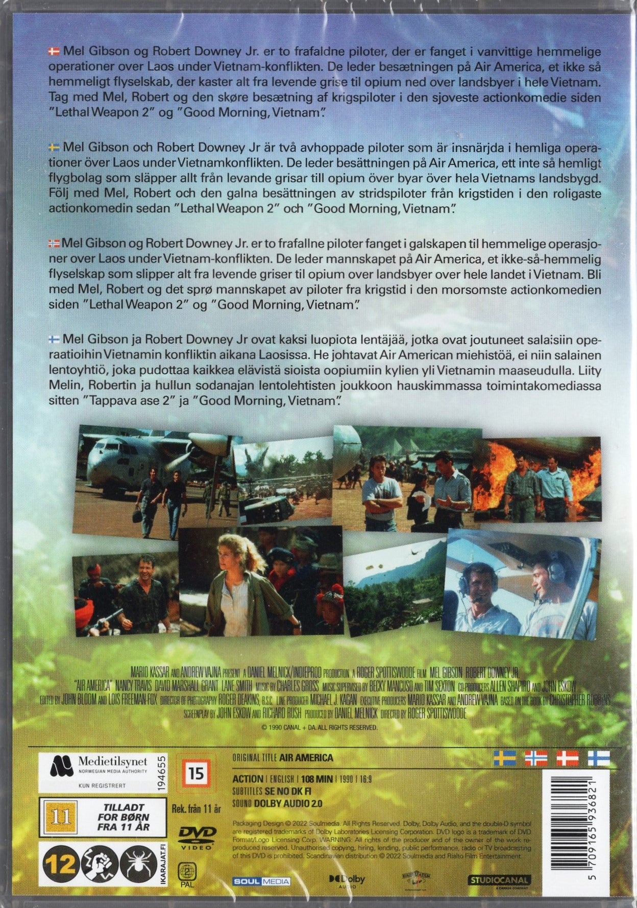 Air America (1990) DVD KÄYTETTY