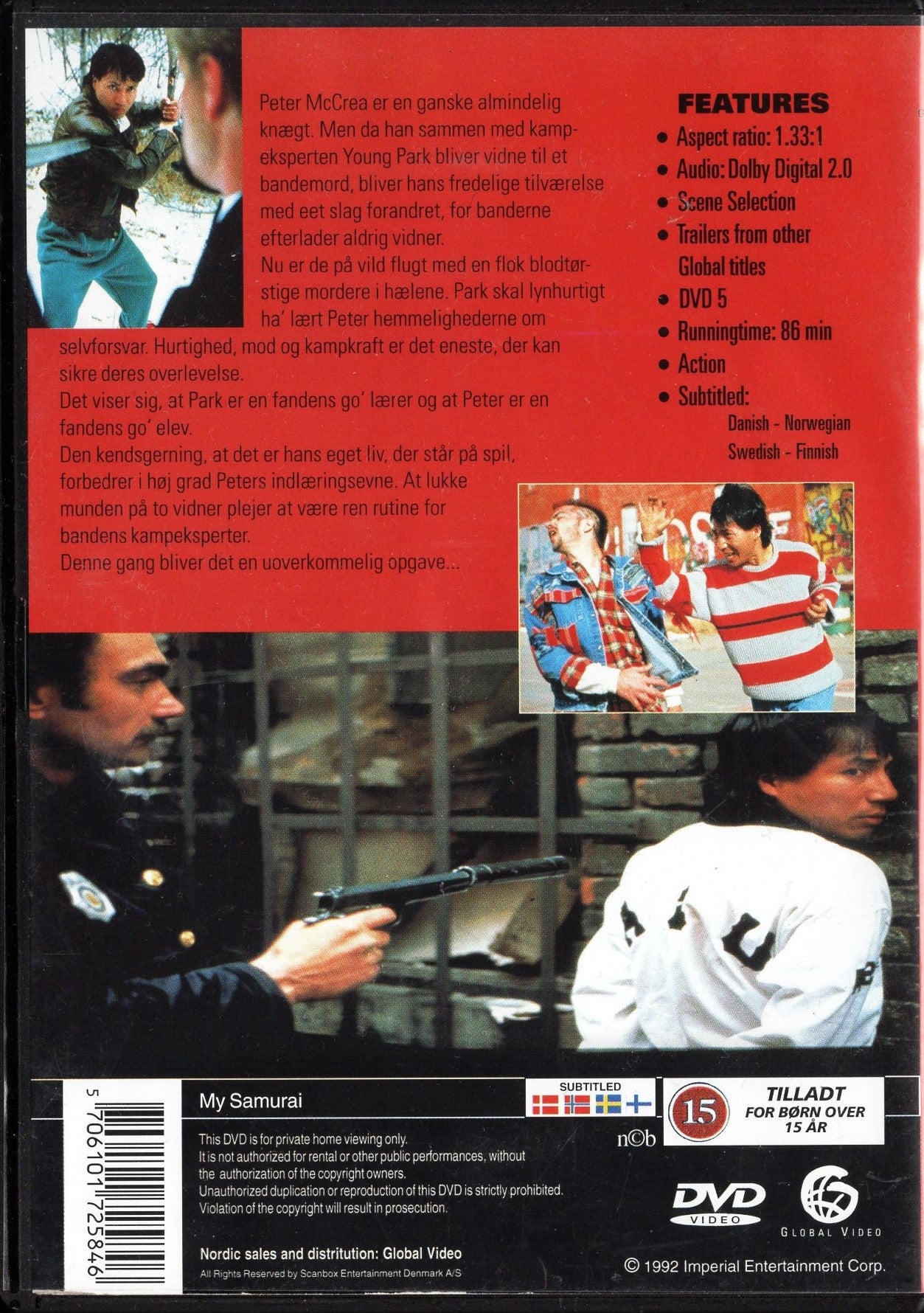 My Samurai AKA U.S. Samurai (USA 1992) DVD KÄYTETTY