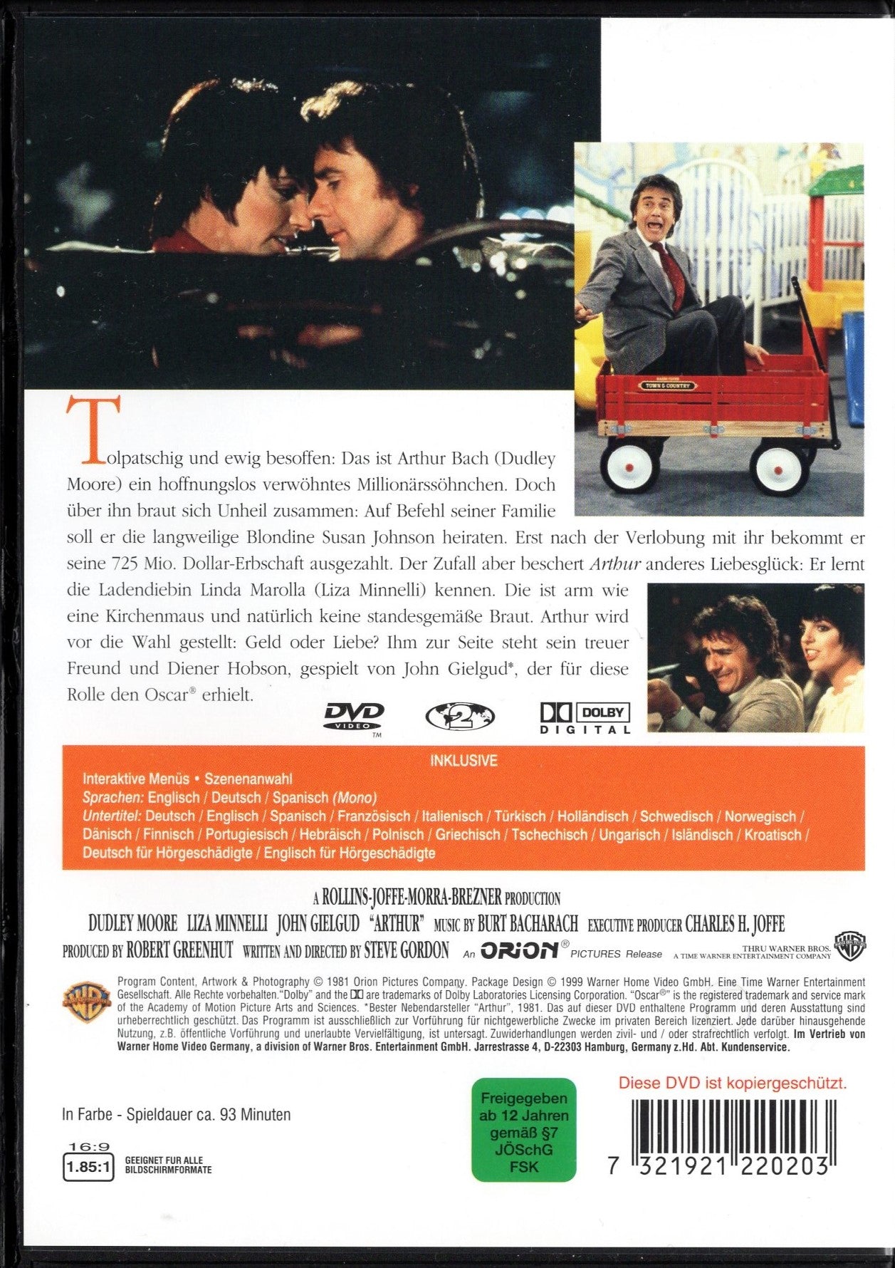 Arthur (1981) DVD KÄYTETTY