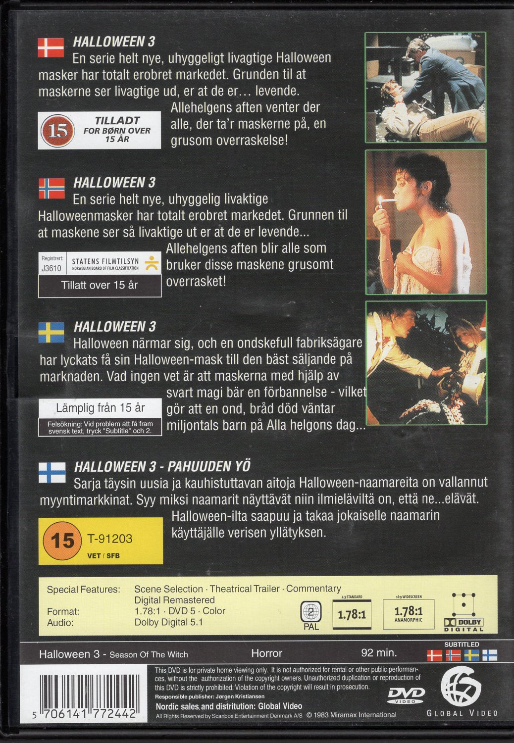 Halloween III – Pahuuden yö (1982) DVD KÄYTETTY