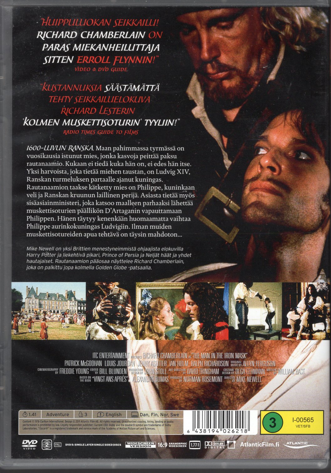 Man in the Iron Mask - Rautanaamio (1977) DVD KÄYTETTY