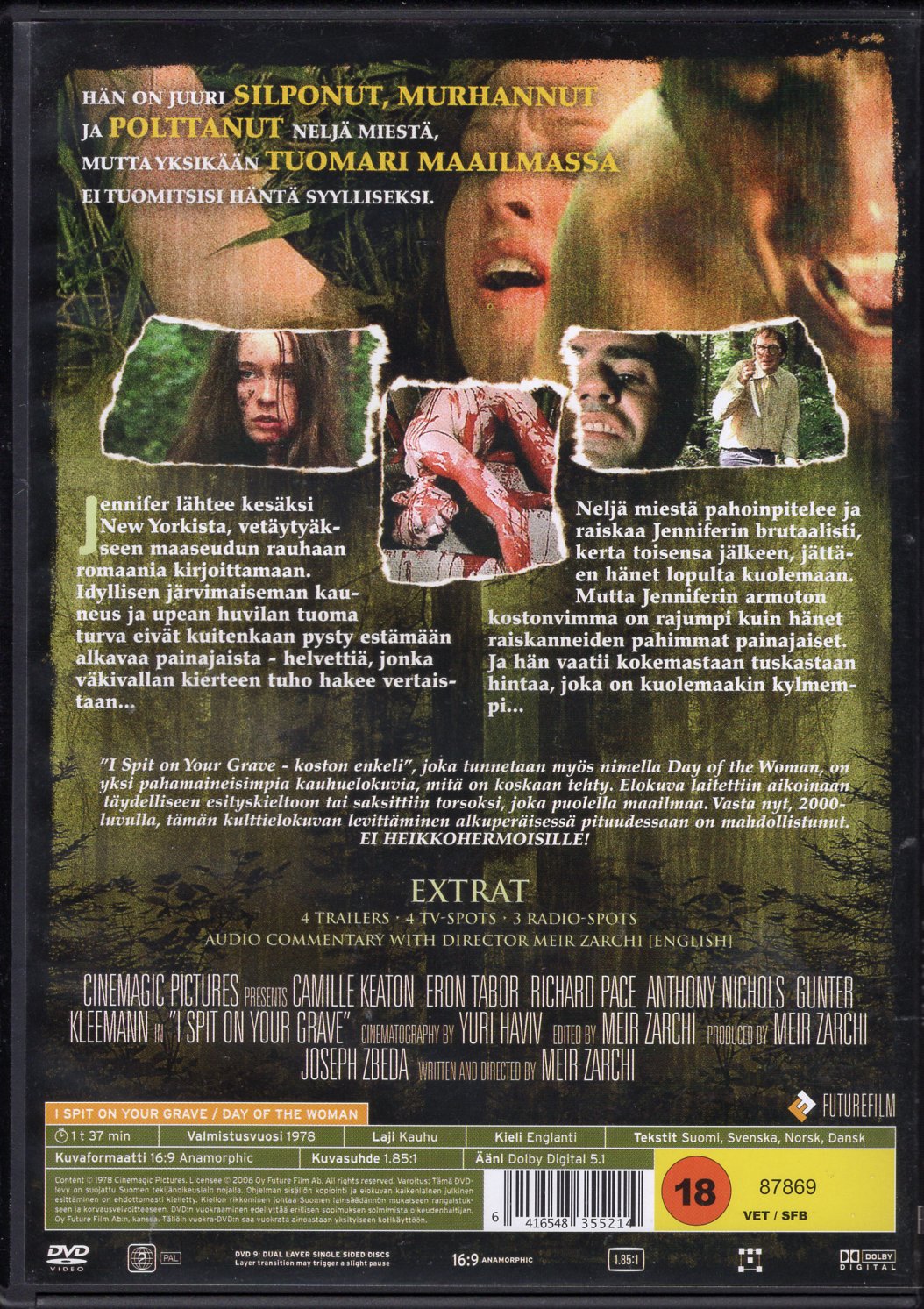 I Spit On Your Grave (USA 1978) DVD KÄYTETTY