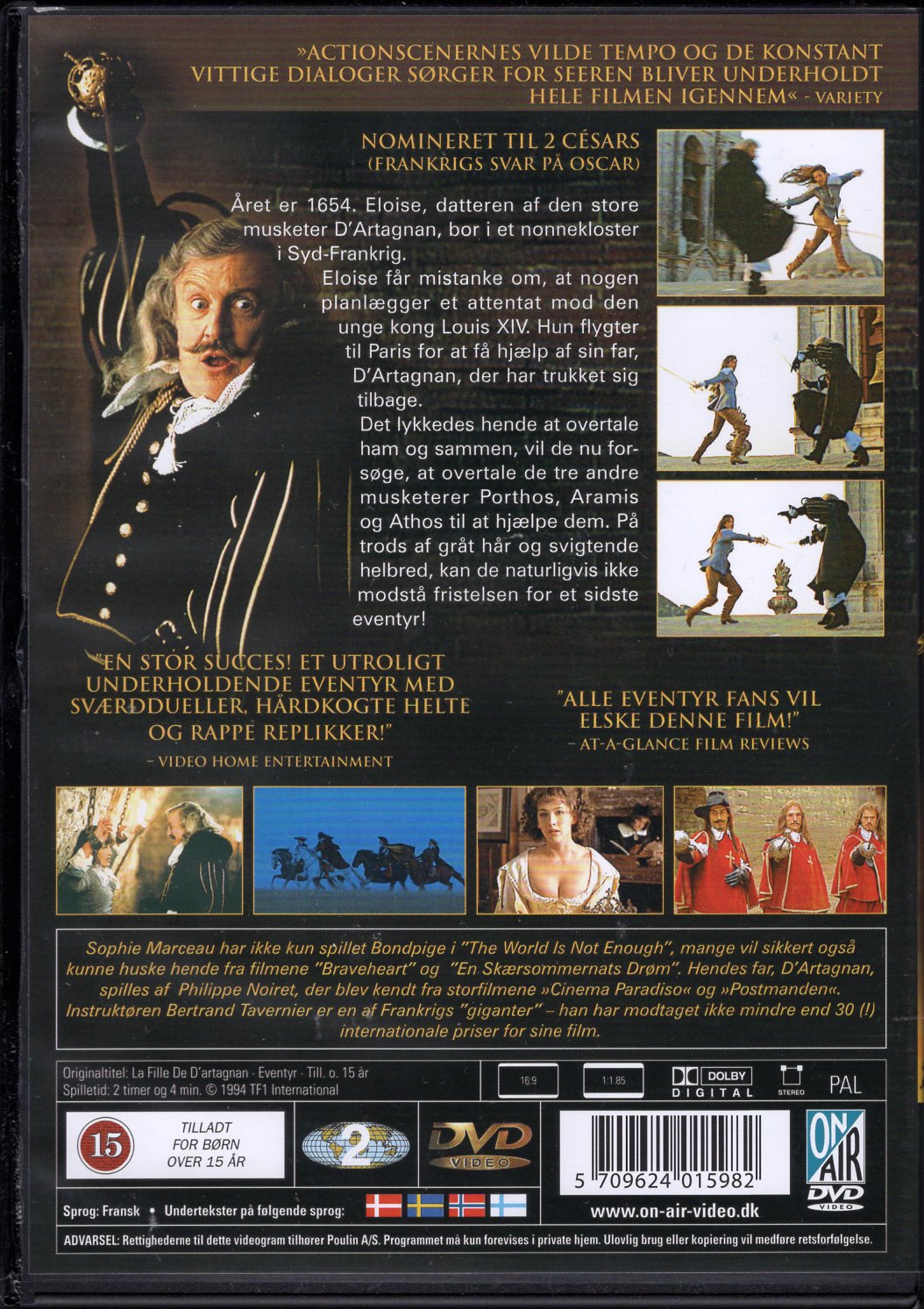 Daughter of D’Artagnan – D’Artagnanin tytär (1994) DVD KÄYTETTY