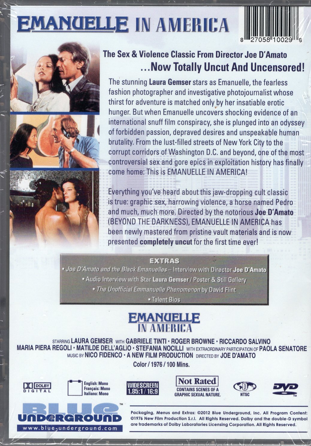 Emanuelle in America (1976) DVD