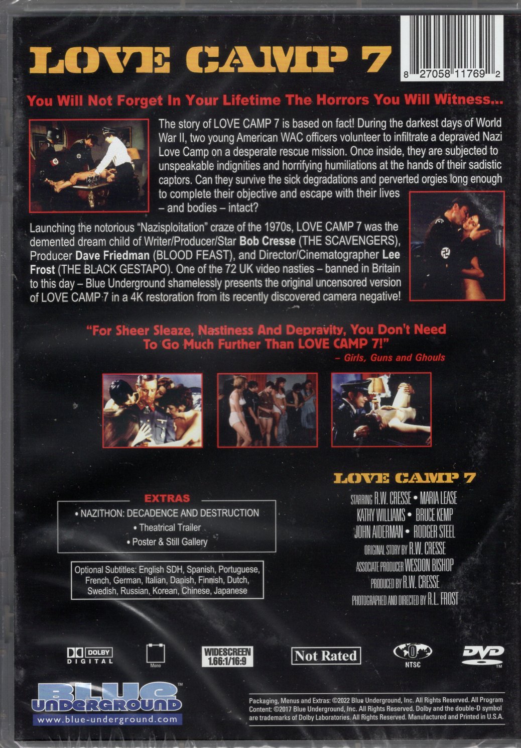Love Camp 7 (1969) DVD