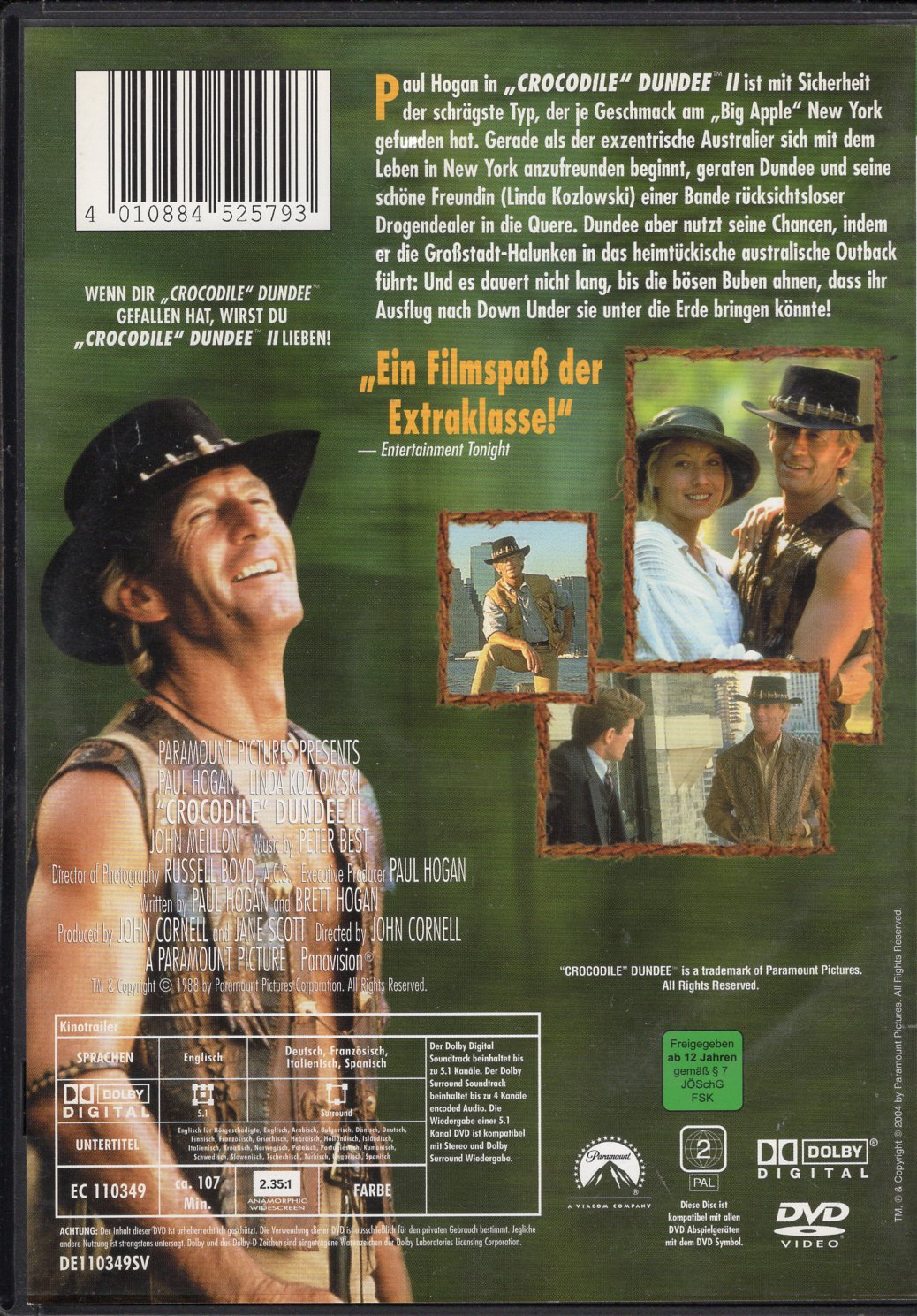 Crocodile Dundee II (1988) DVD KÄYTETTY