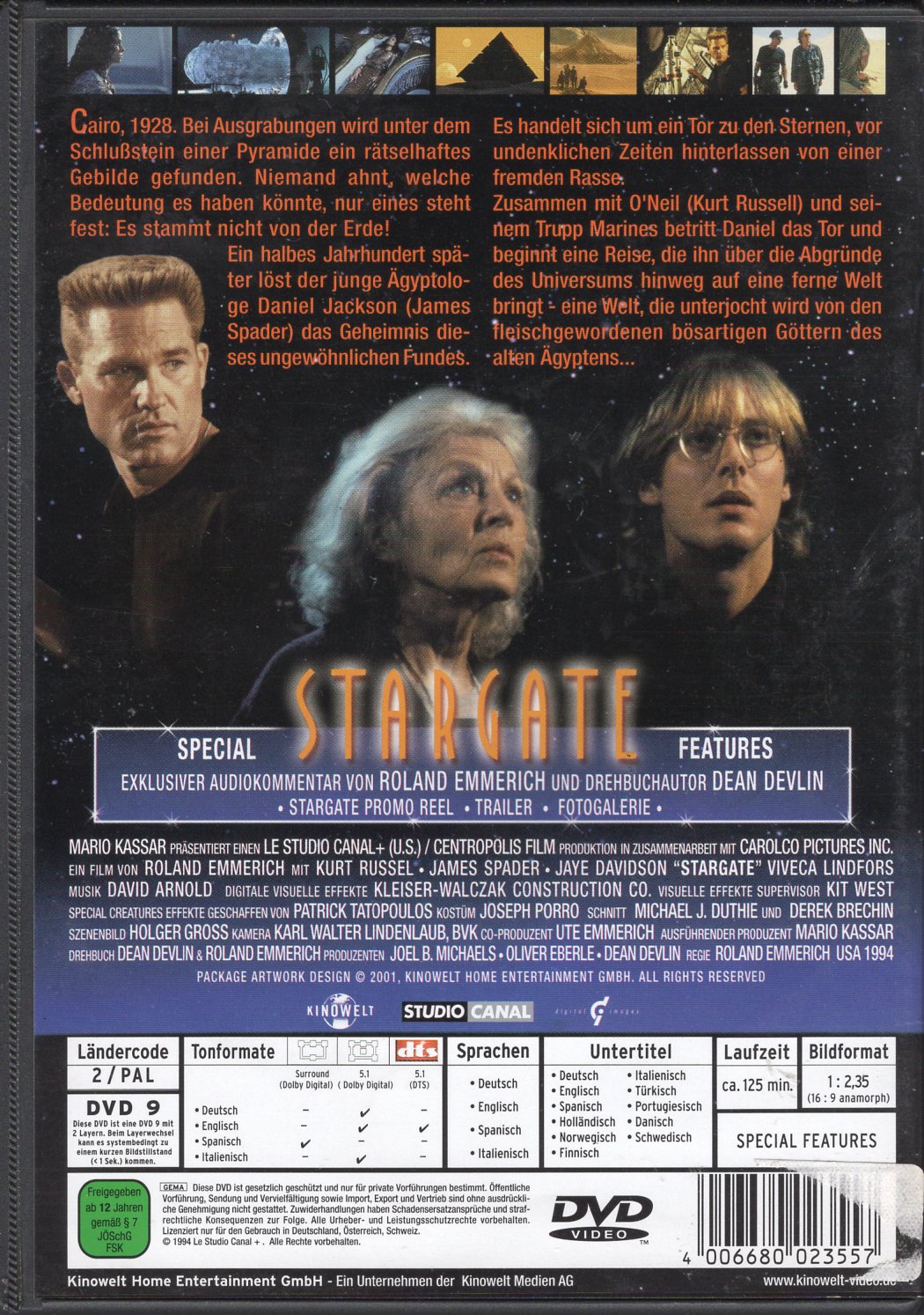 Stargate - Director's Cut (1994) DVD KÄYTETTY