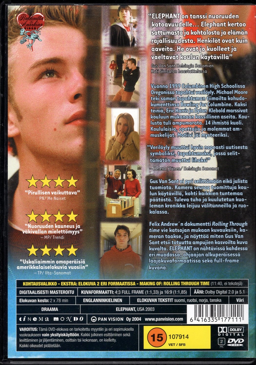 Elephant (2003) DVD KÄYTETTY