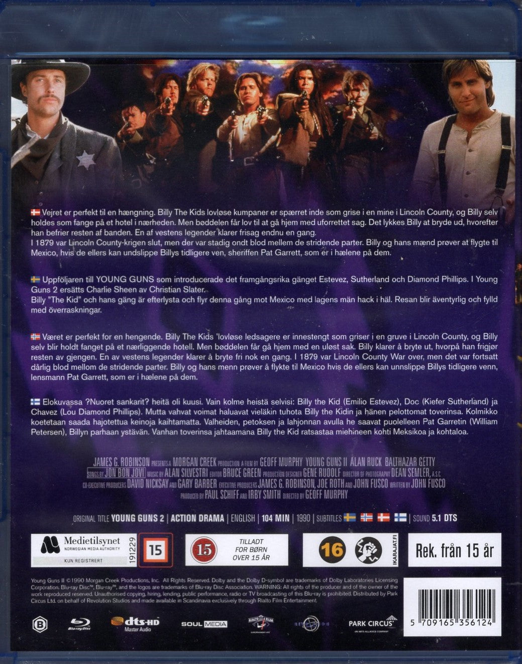 Young Guns II - Nuoret sankarit 2 (1990) BD