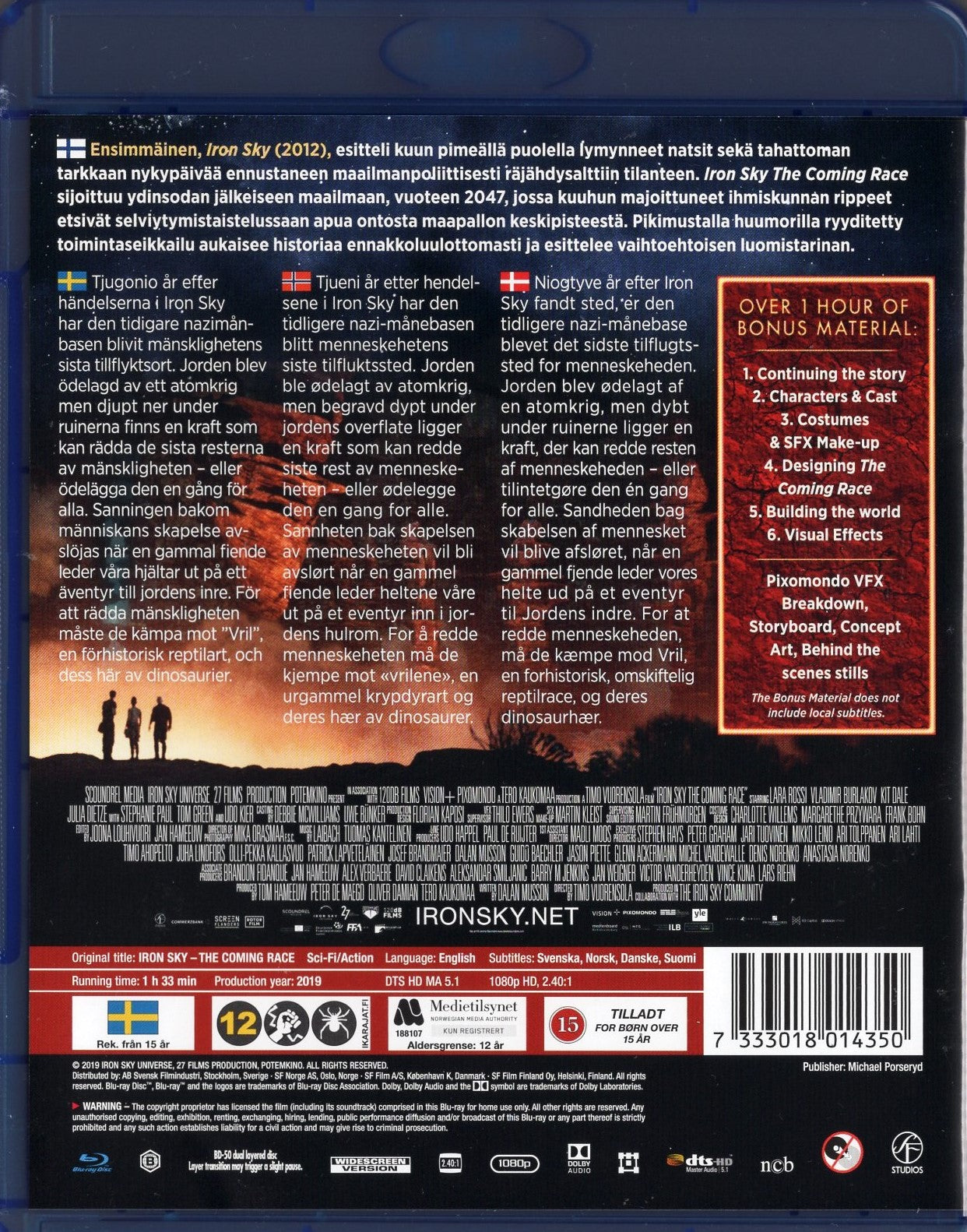 Iron Sky – The Coming Race (2019) BLU-RAY KÄYTETTY