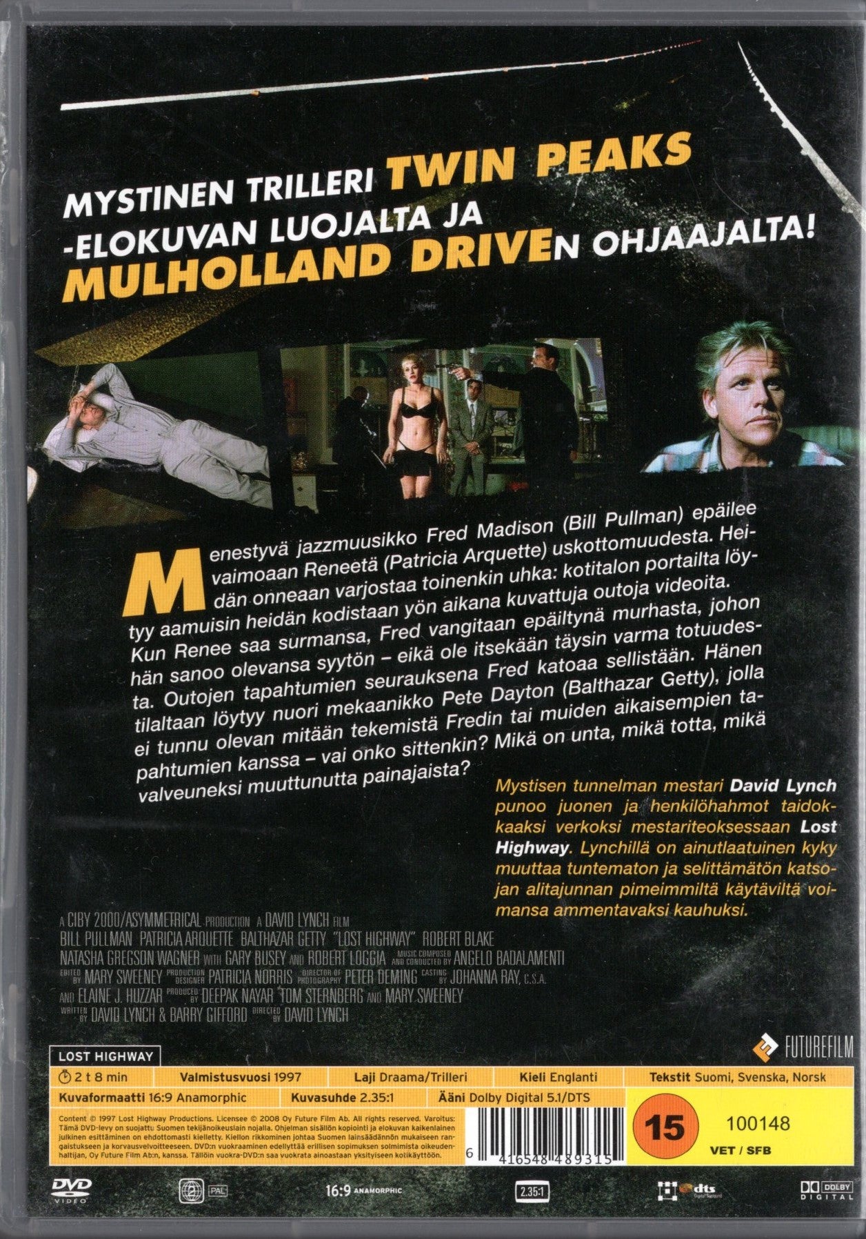 Lost Highway (USA 1997) DVD KÄYTETTY