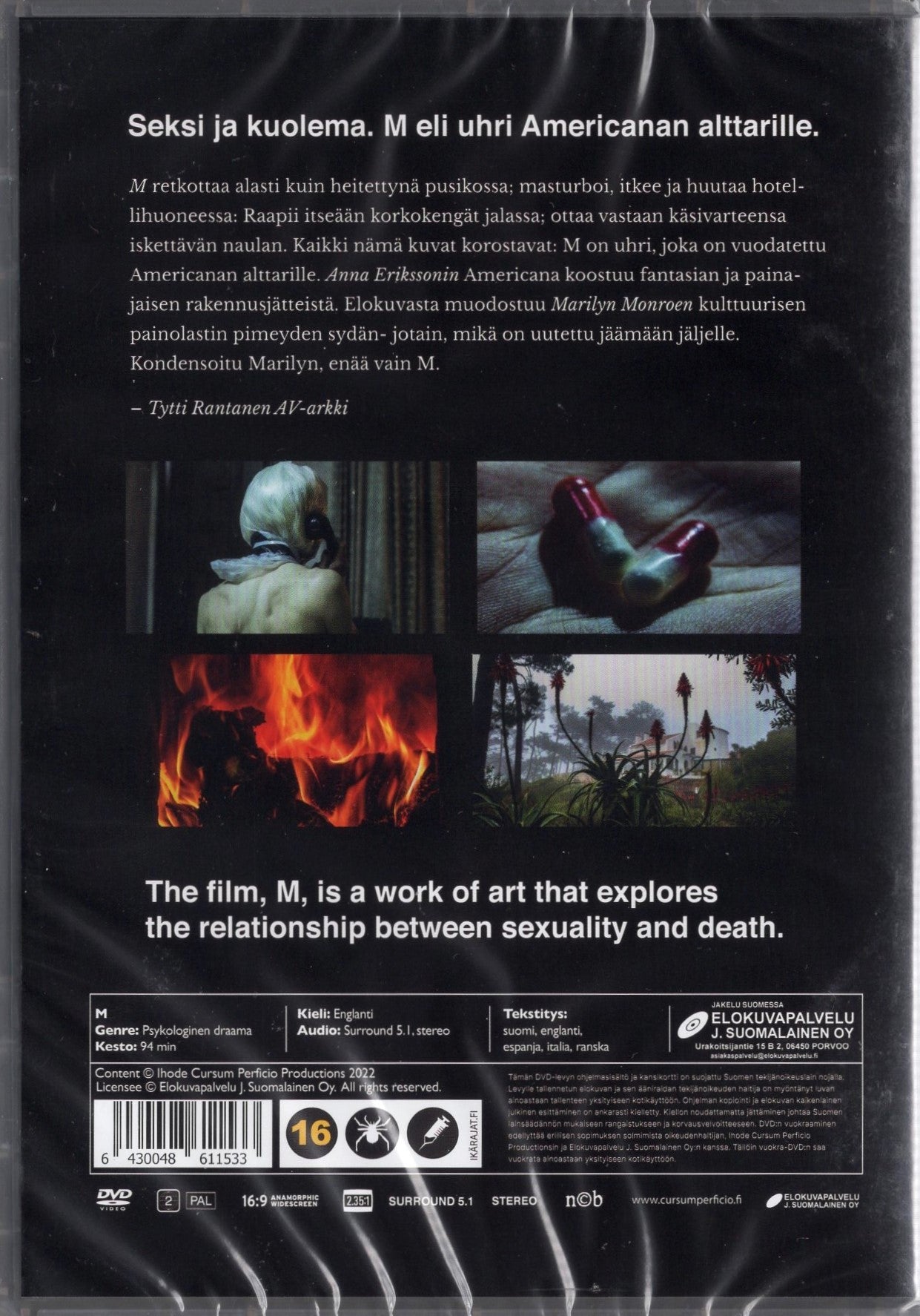 M (Suomi 2018) DVD