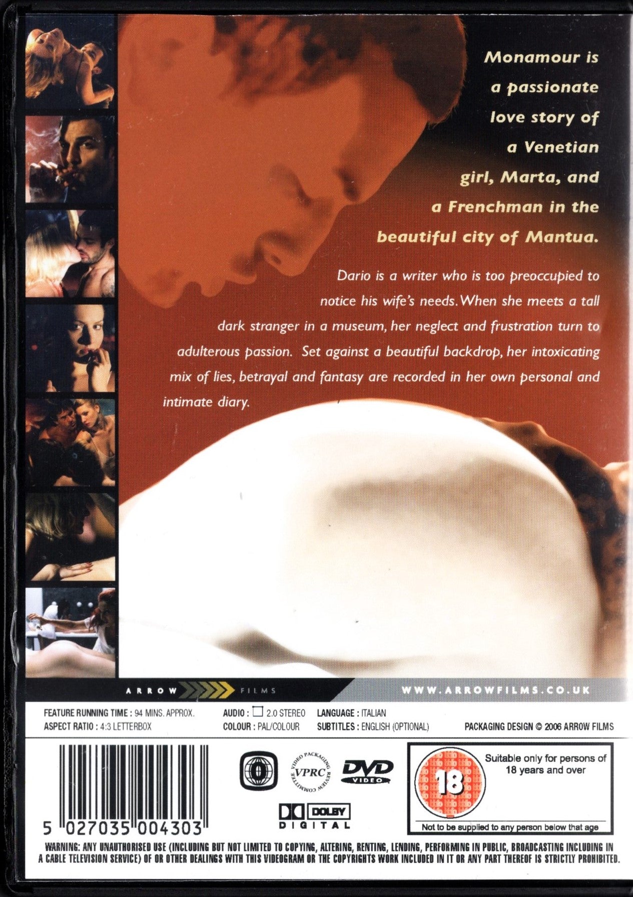 Mon Amour (Italia 2005) DVD KÄYTETTY
