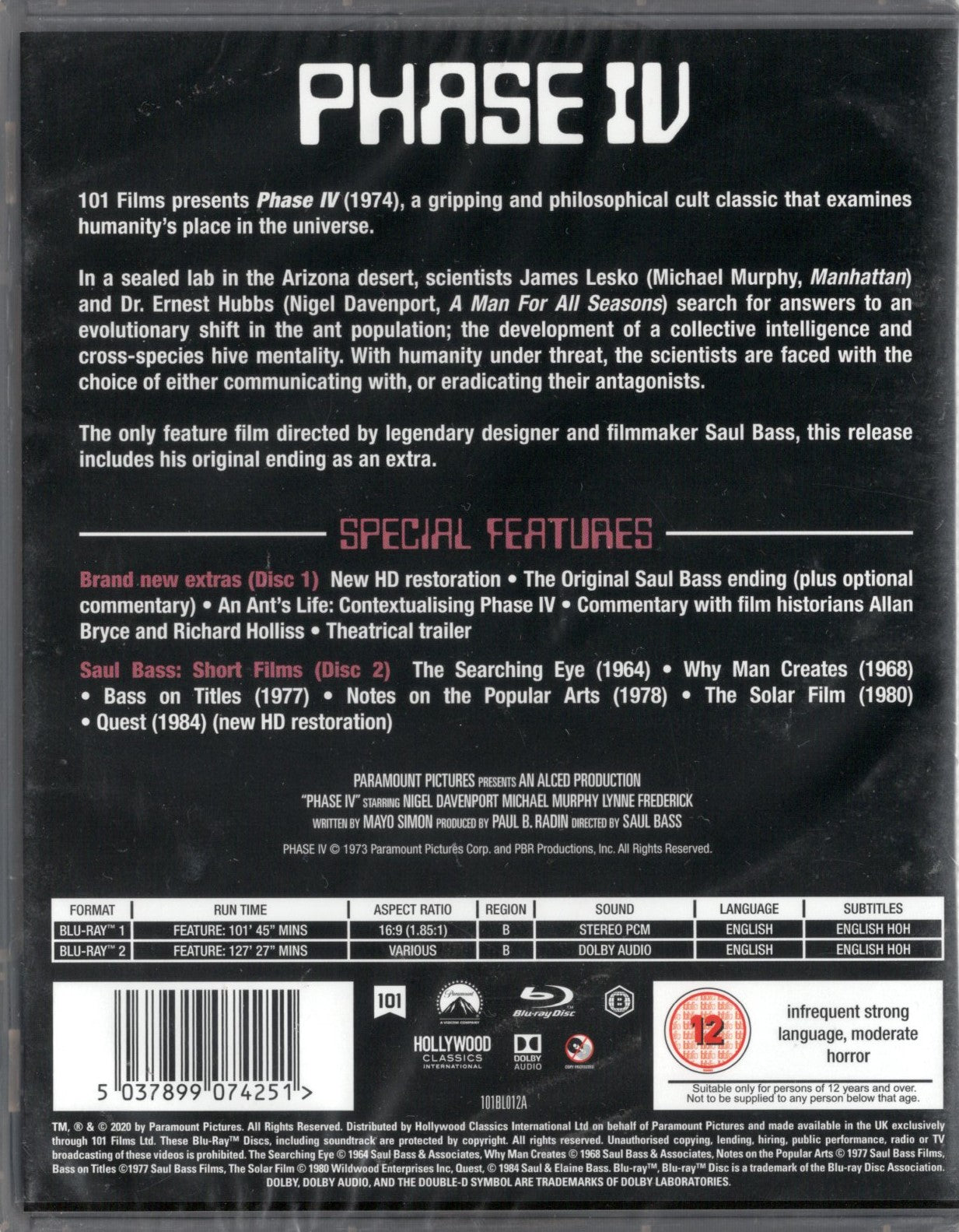 Phase IV (USA 1974) BD