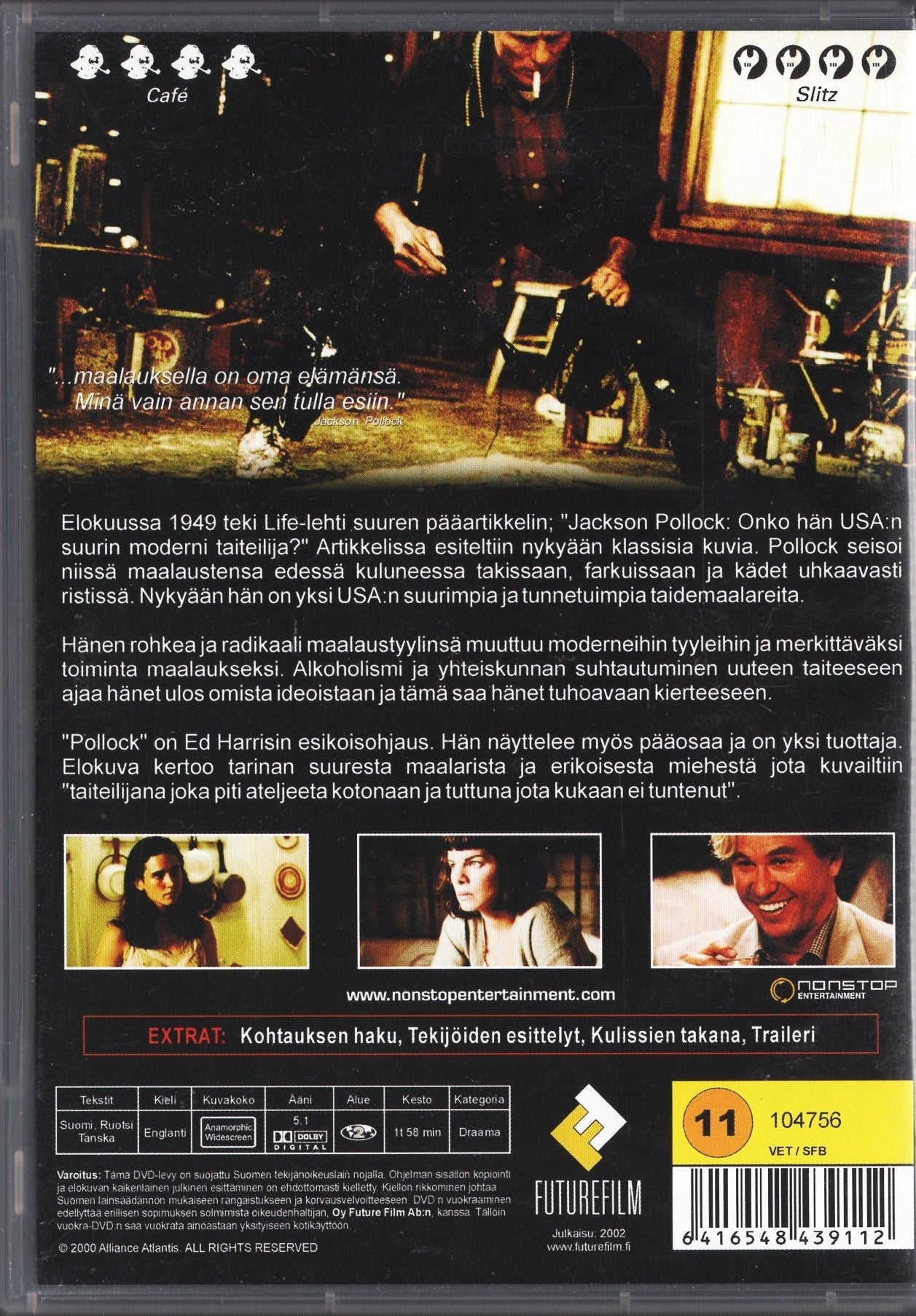 Pollock (USA 2000) DVD KÄYTETTY