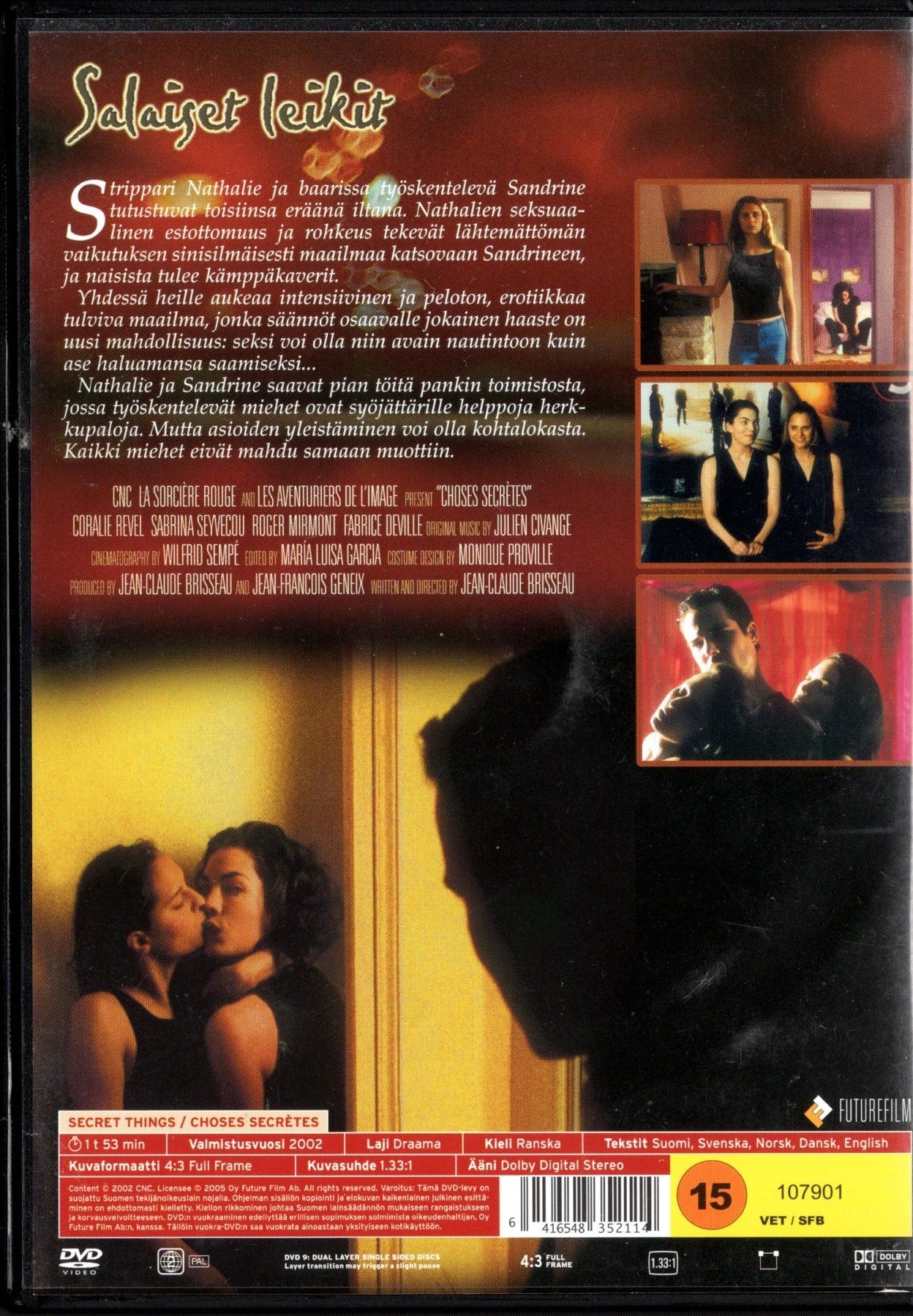 Salaiset leikit - Choses Secrétes (Ranska 2002) DVD KÄYTETTY