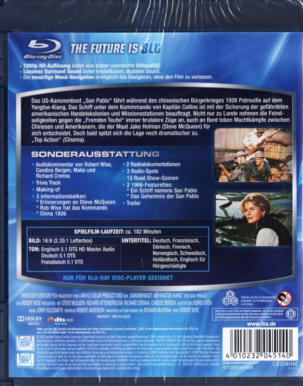 Sand Pebbles – Tykkivene Jangtse-joella (USA 1966) BD