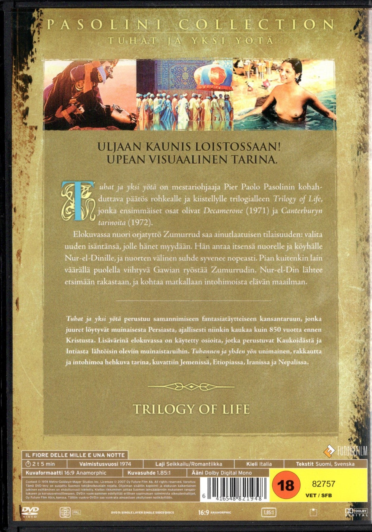 Arabian Nights – Tuhat ja yksi yötä (Italia 1974) DVD KÄYTETTY