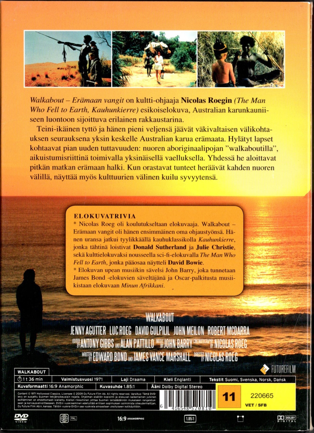 Walkabout (Australia 1971) DVD KÄYTETTY
