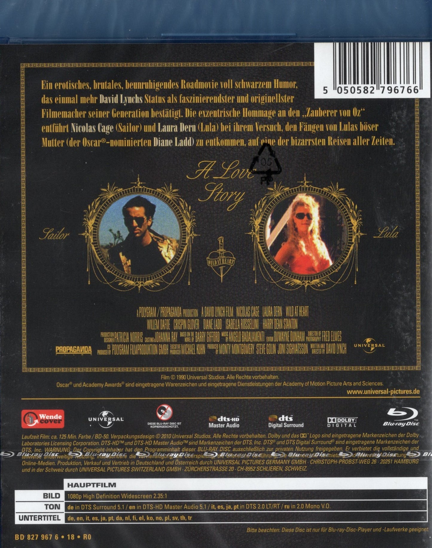 Wild at Heart – Villi sydän (USA 1990) BD
