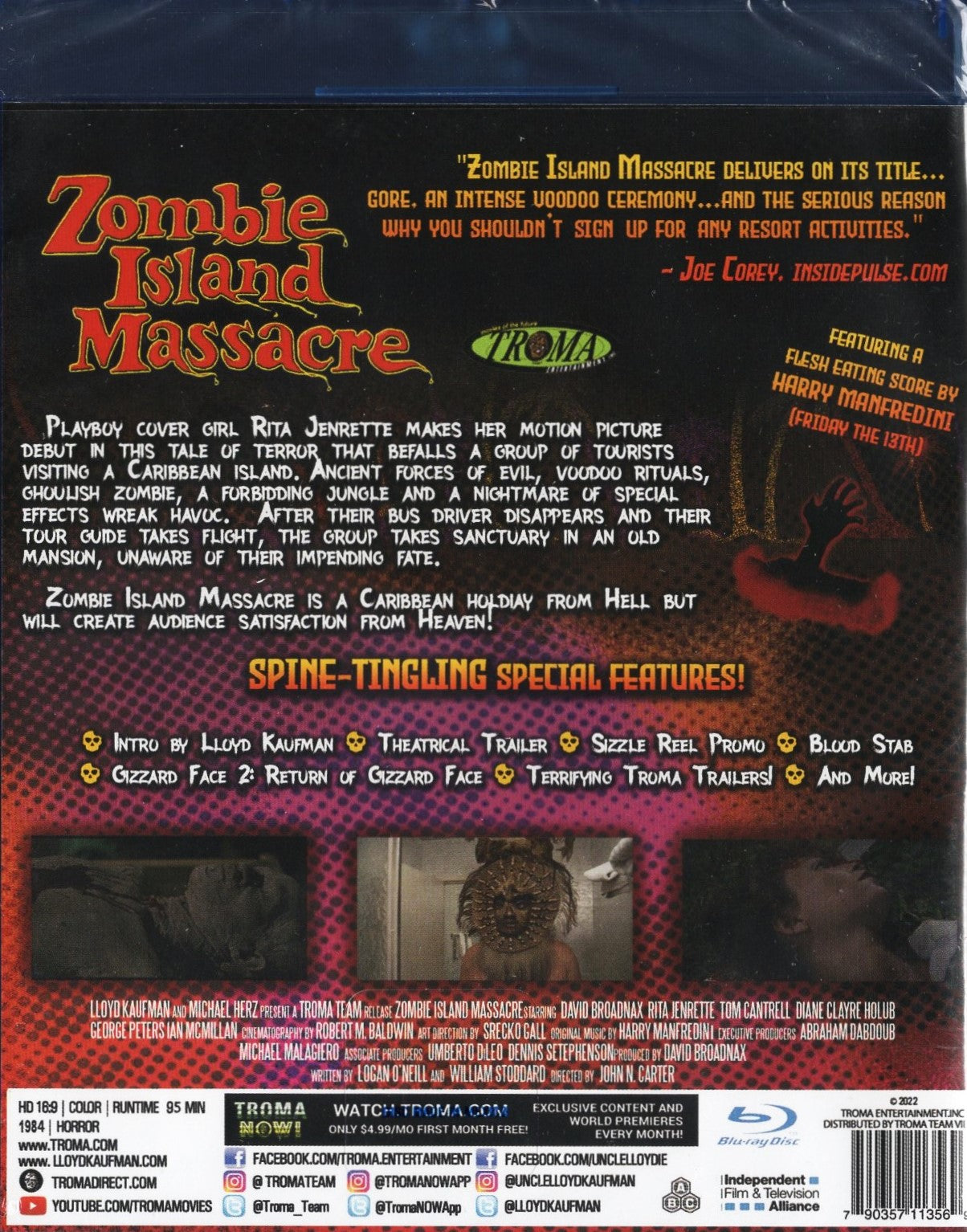 Zombie Island Massacre (USA 1984) BD