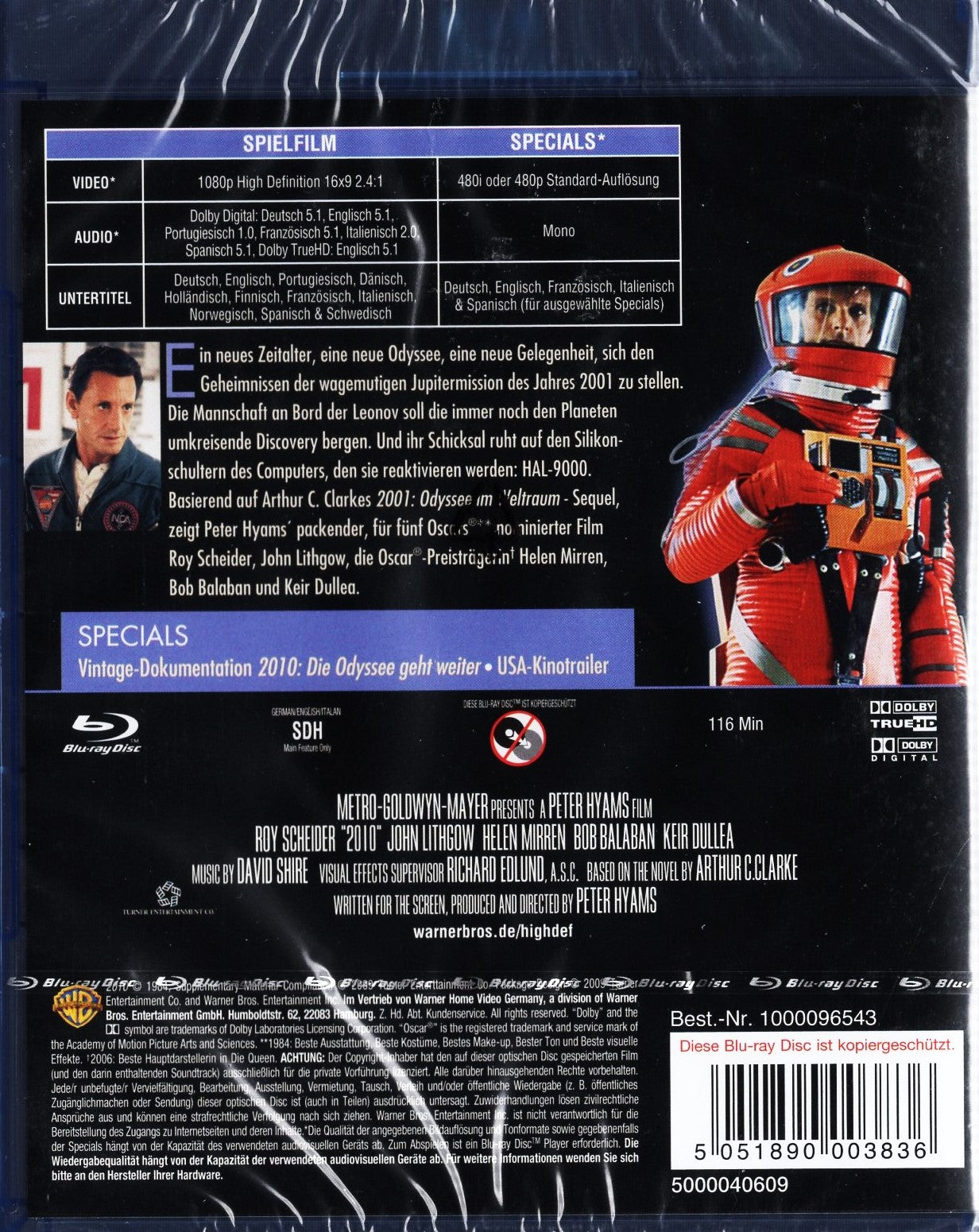 2010: The Year We Make Contact (USA 1984) BD