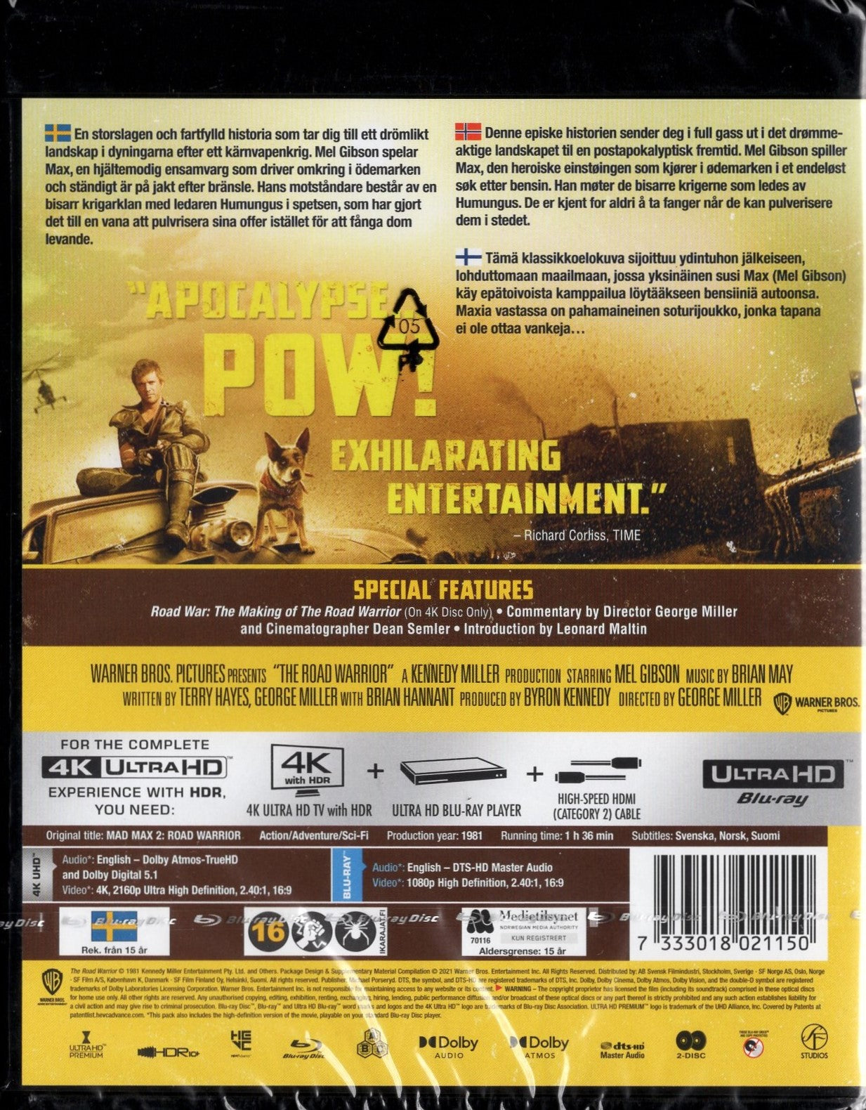 Mad Max 2: The Road Warrior (1981) 4K UHD