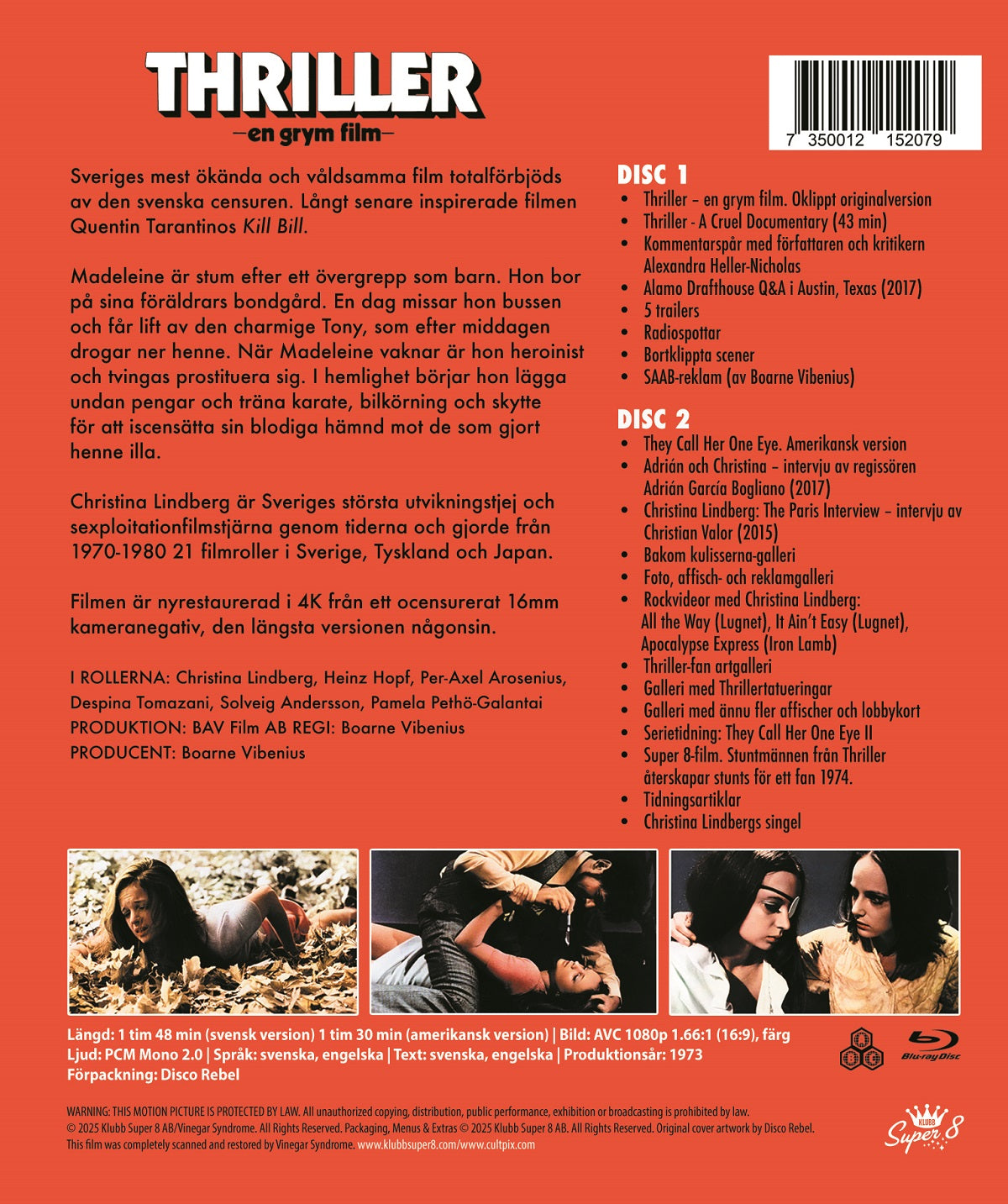 Thriller – en grym film (Ruotsi 1973) - SLIPCASE BD