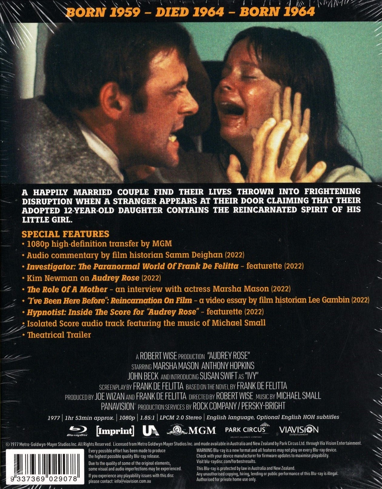 Audrey Rose (USA 1977) BD
