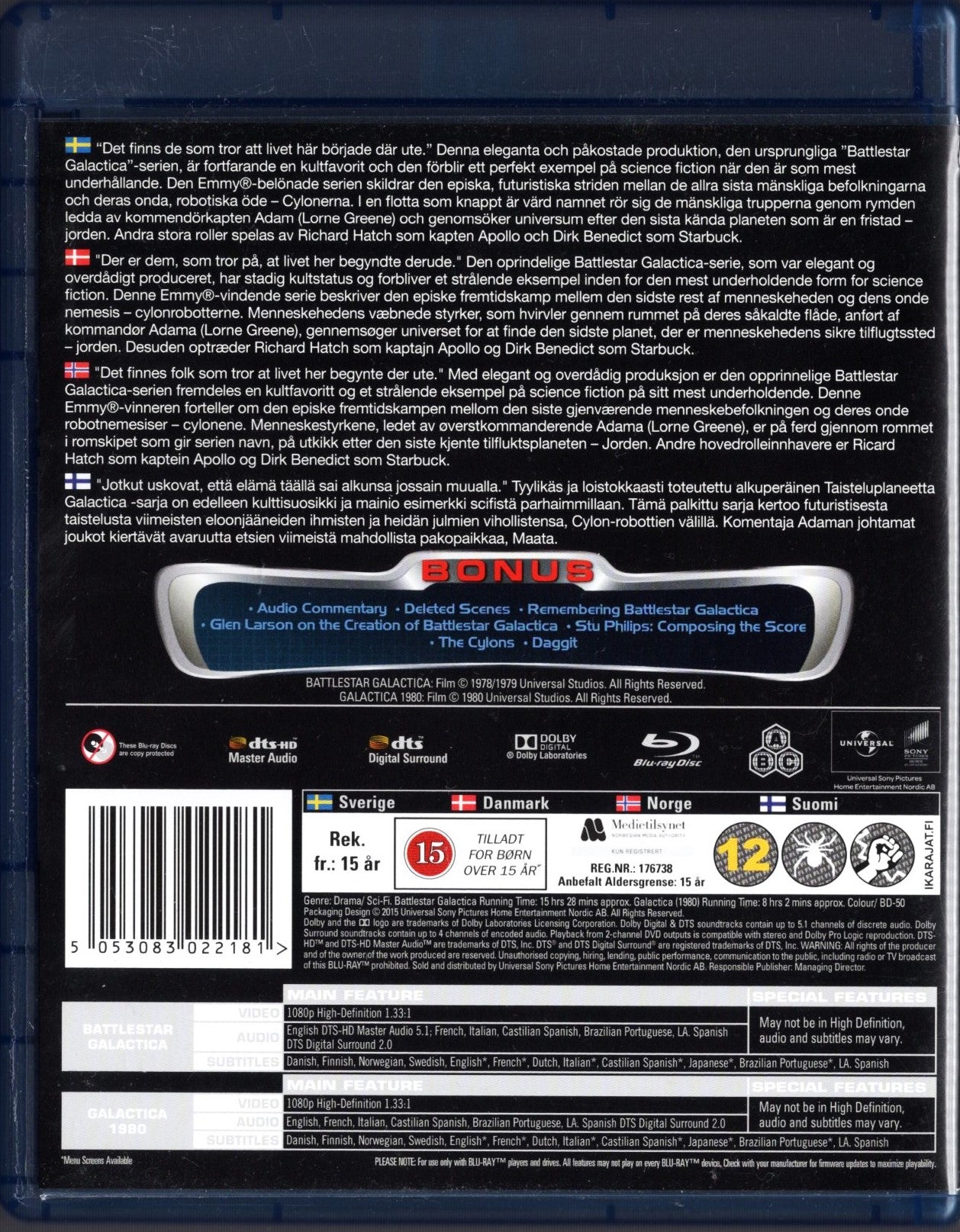 Battlestar Galactica – The Complete Original Series BD KÄYTETTY