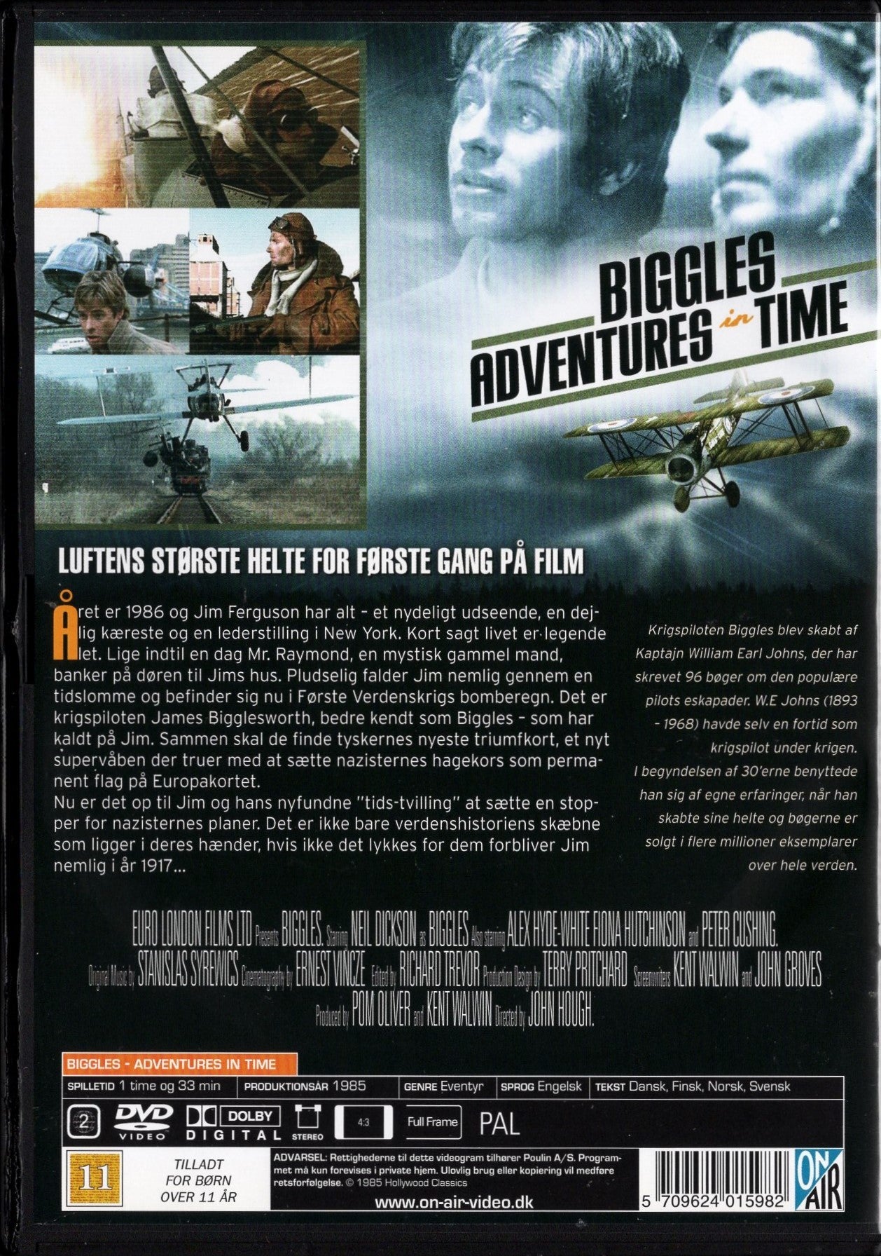 Biggles – Adventures in Time (1986) DVD KÄYTETTY